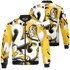 Yellow Ochre 6s Jacket Match Number 23 Paint White Monochrome Ball 3D All-Over Print - NastyJamz