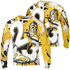 Yellow Ochre 6s Sweatshirt Match Number 23 Paint White Monochrome Ball 3D All-Over Print - NastyJamz