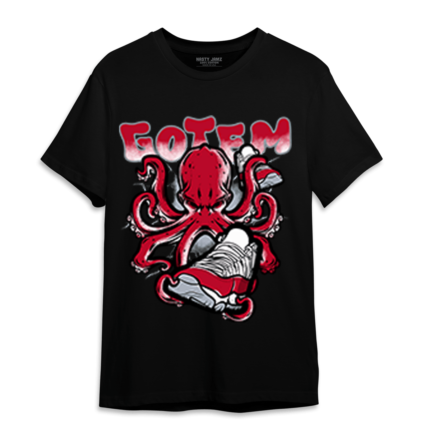 Cherry 11s T Shirt Match Octopus Got Em - NastyJamz
