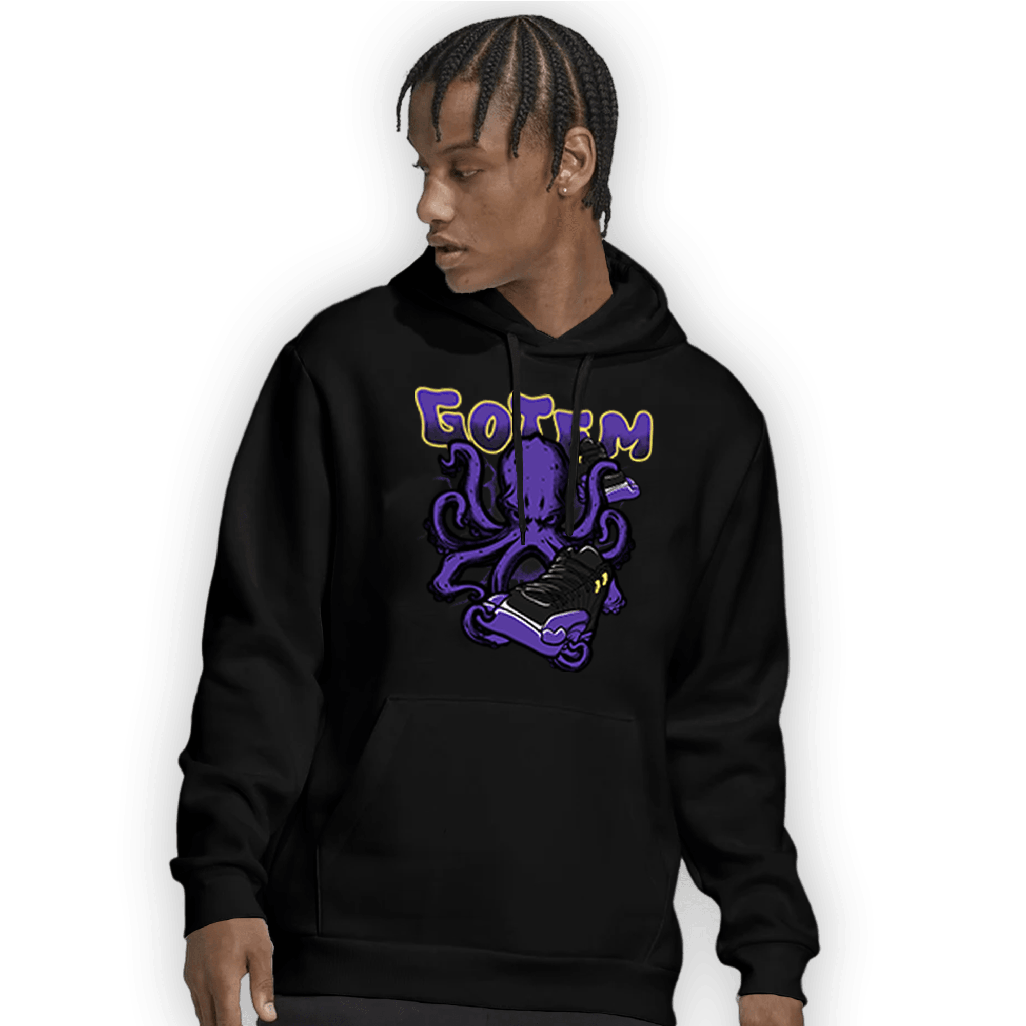 Field Purple 12s Hoodie Match Octopus Got Em - NastyJamz
