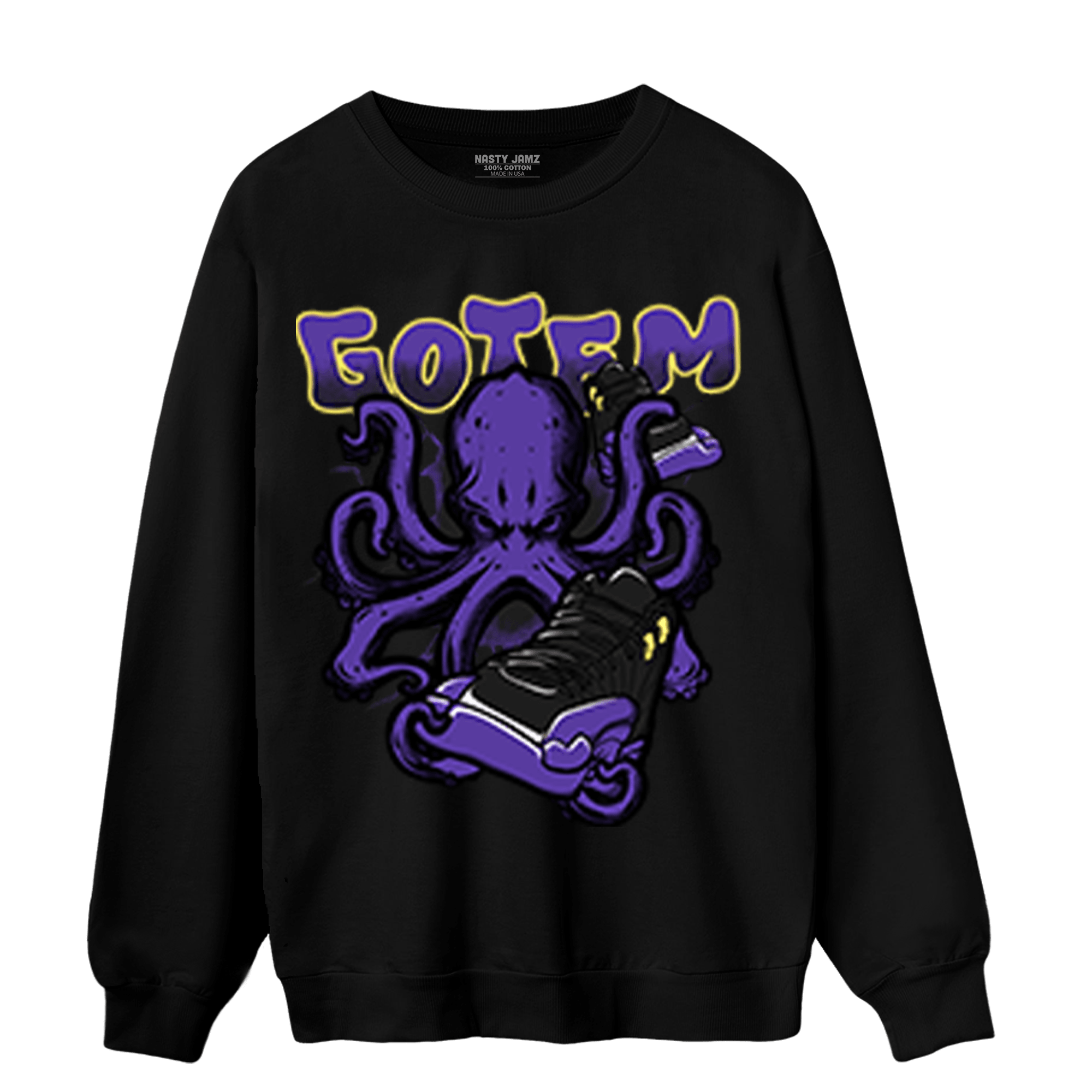 Field Purple 12s Sweatshirt Match Octopus Got Em - NastyJamz
