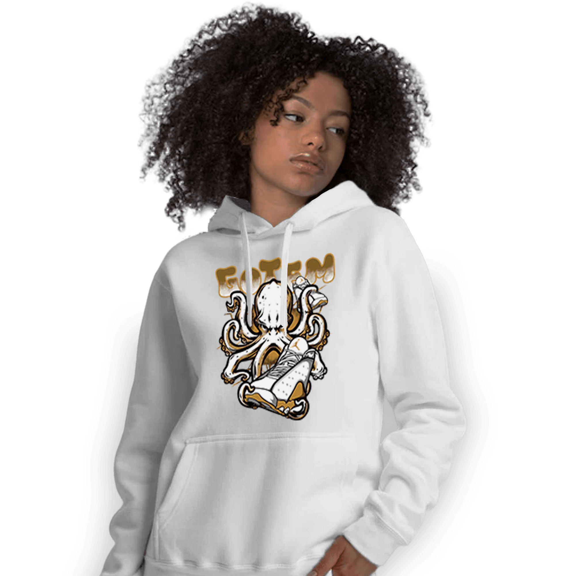 Wheat 13s Hoodie Match Octopus Got Em - NastyJamz