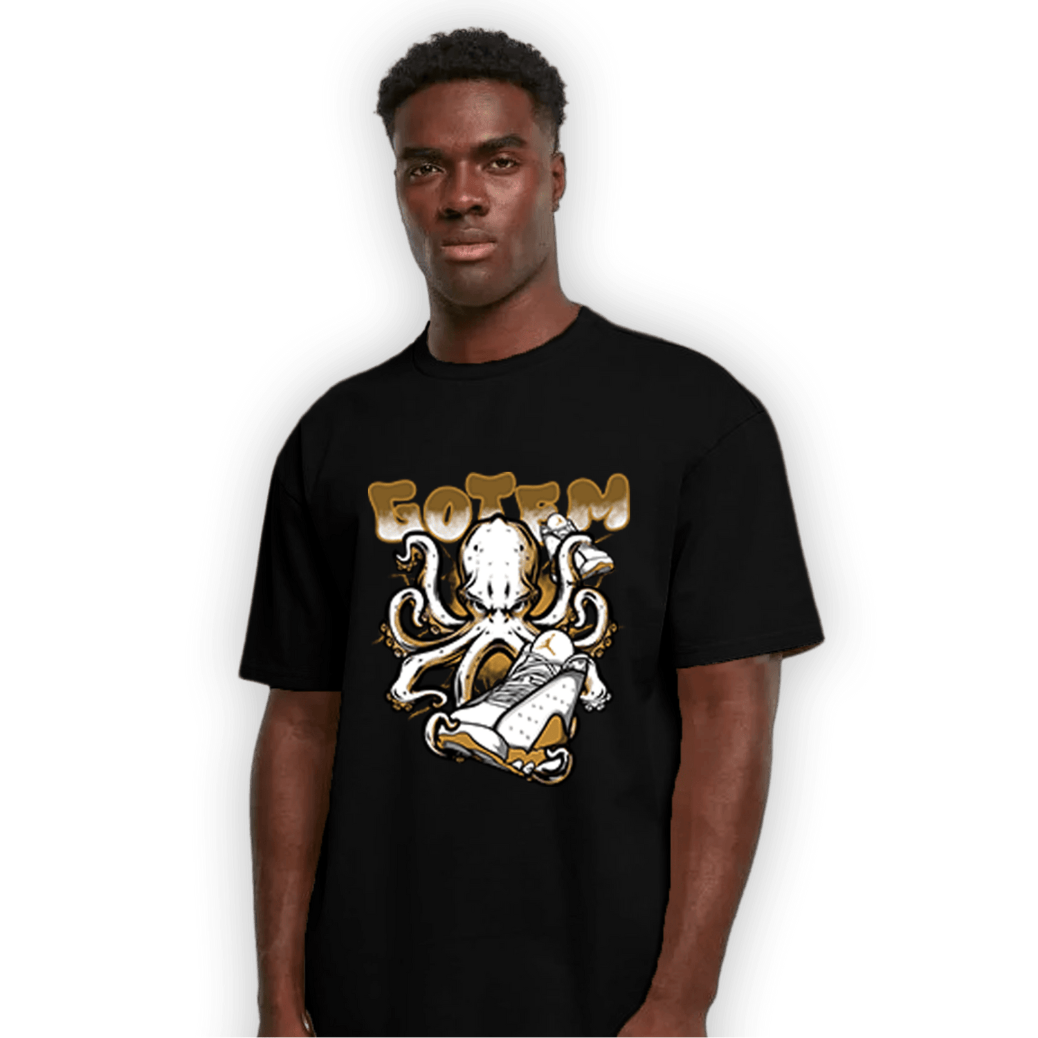 Wheat 13s T Shirt Match Octopus Got Em - NastyJamz