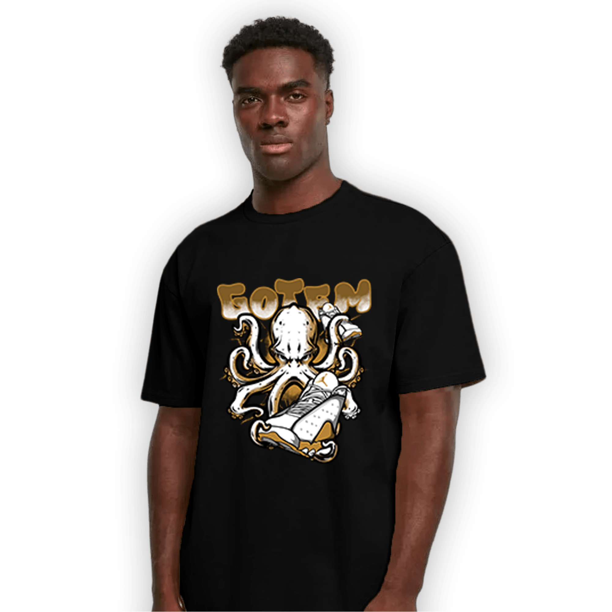 Wheat 13s T Shirt Match Octopus Got Em - NastyJamz