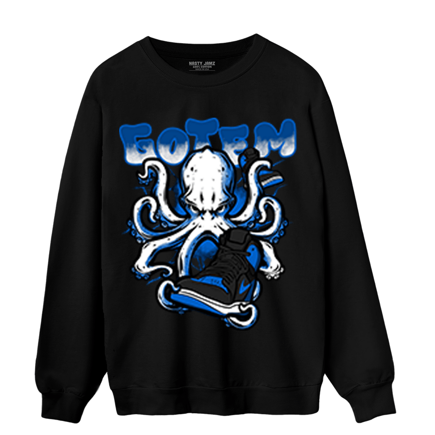 Royal Reimagined 1s Sweatshirt Match Octopus Got Em - NastyJamz