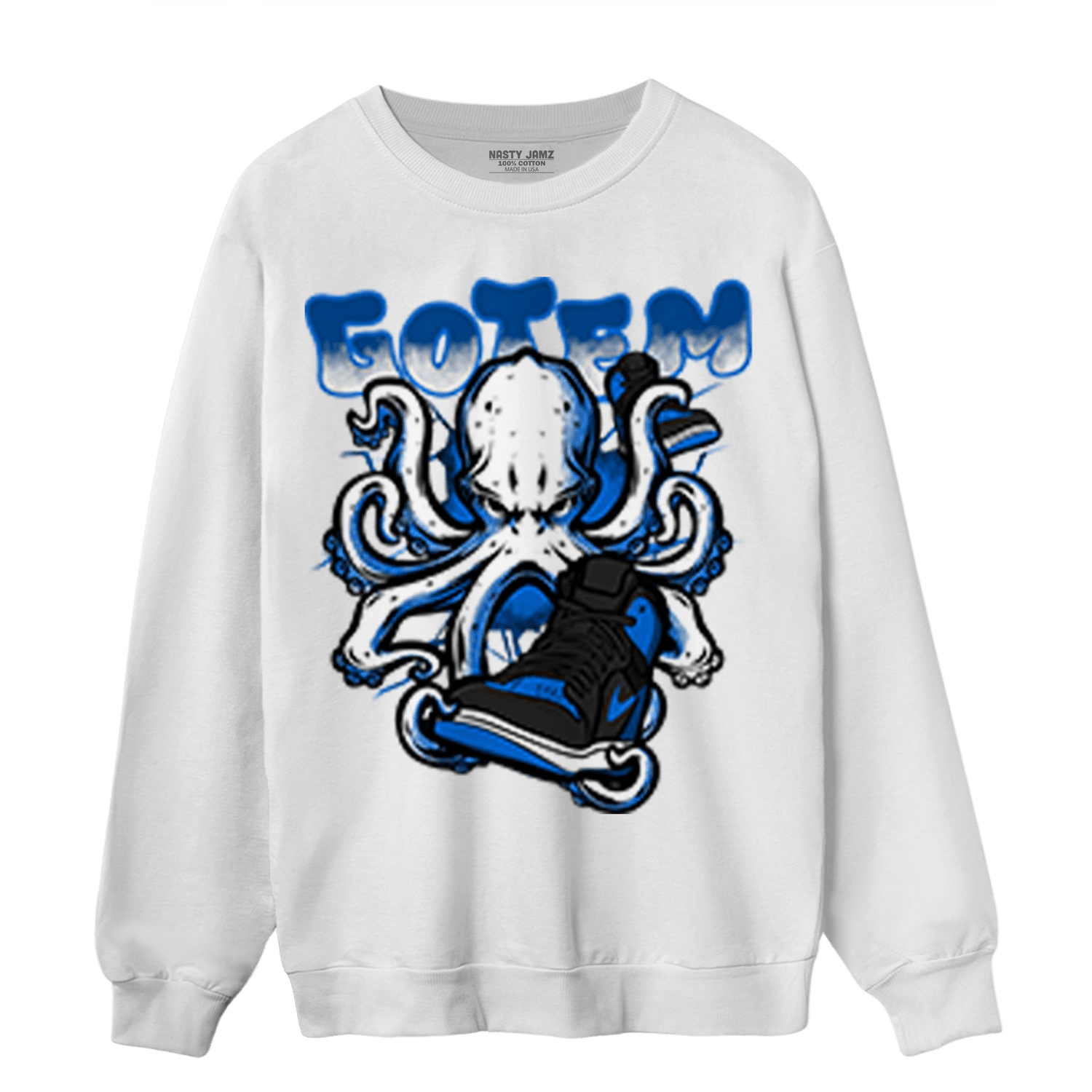 Royal Reimagined 1s Sweatshirt Match Octopus Got Em - NastyJamz