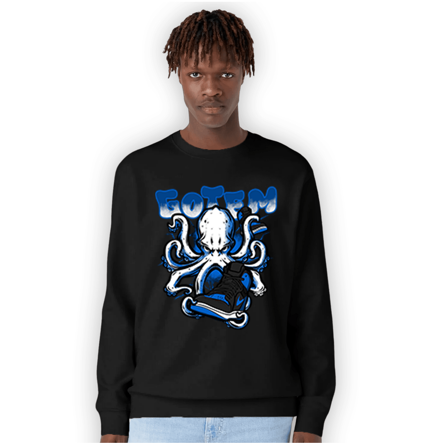 Royal Reimagined 1s Sweatshirt Match Octopus Got Em - NastyJamz