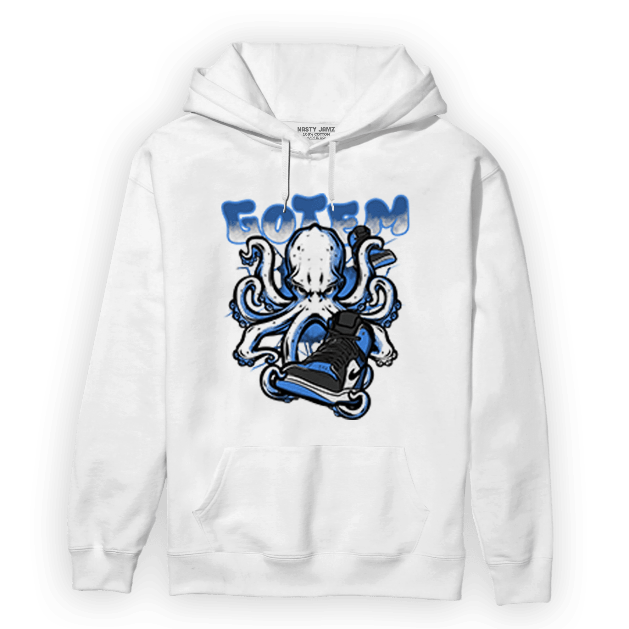 University Blue Toe 1s Hoodie Match Octopus Got Em - NastyJamz