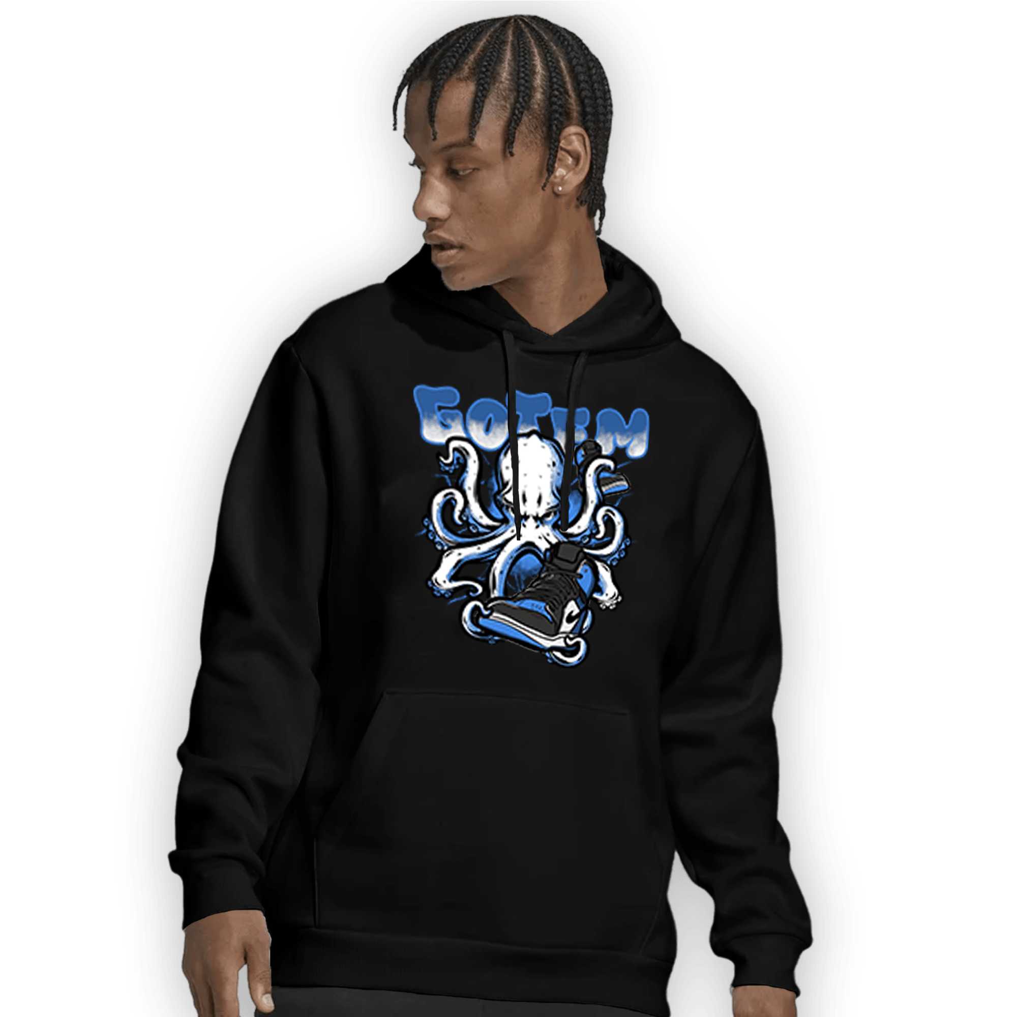 University Blue Toe 1s Hoodie Match Octopus Got Em - NastyJamz