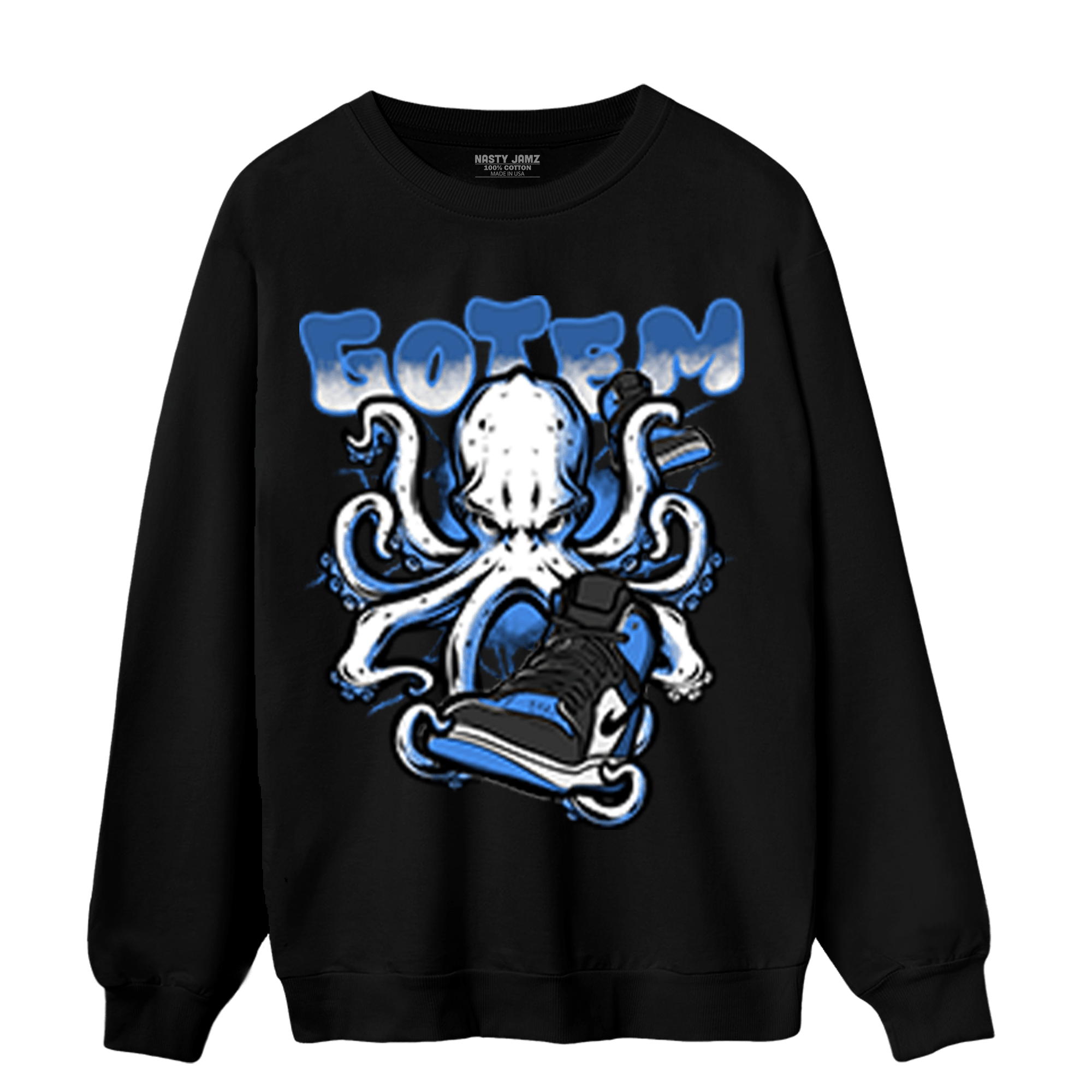 University Blue Toe 1s Sweatshirt Match Octopus Got Em - NastyJamz