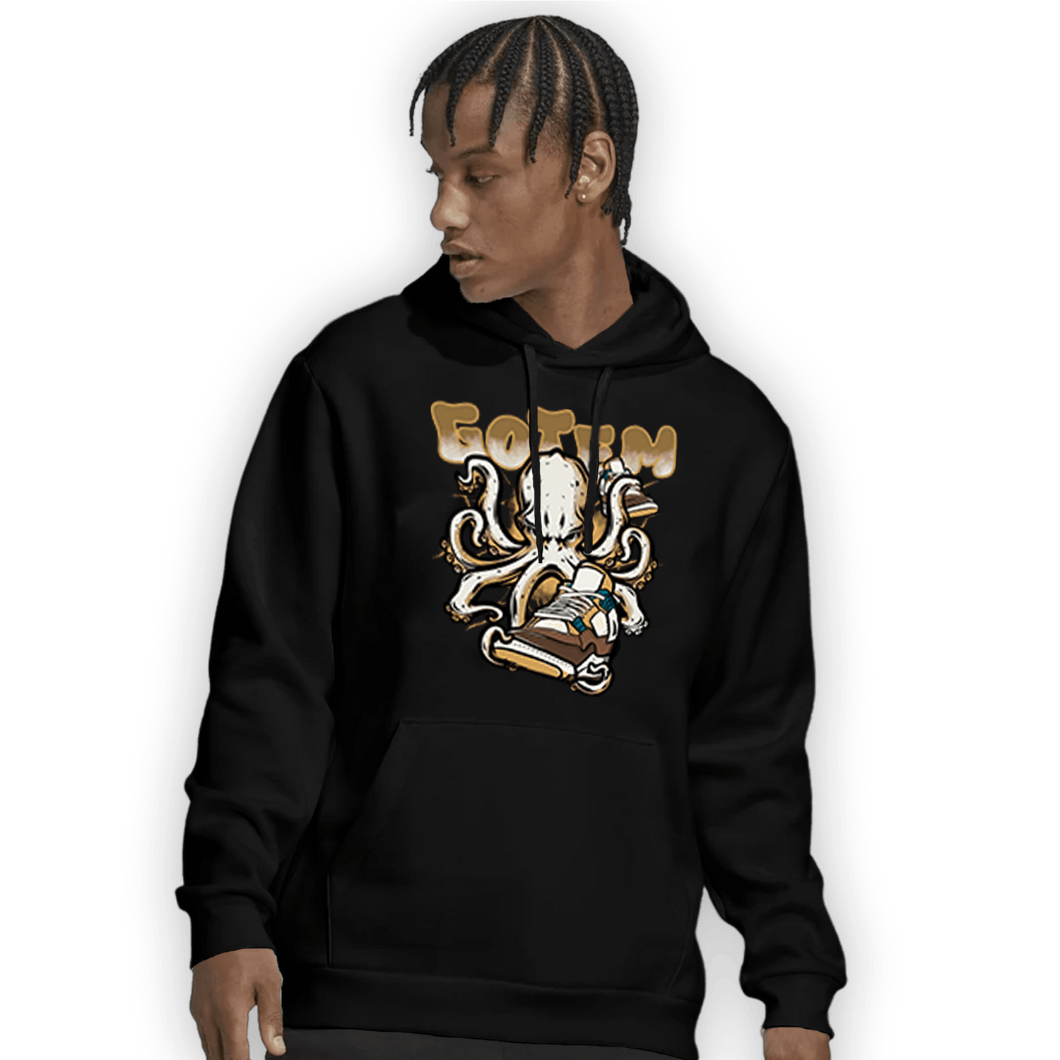 Cacao Wow 4s Hoodie Match Octopus Got Em - NastyJamz