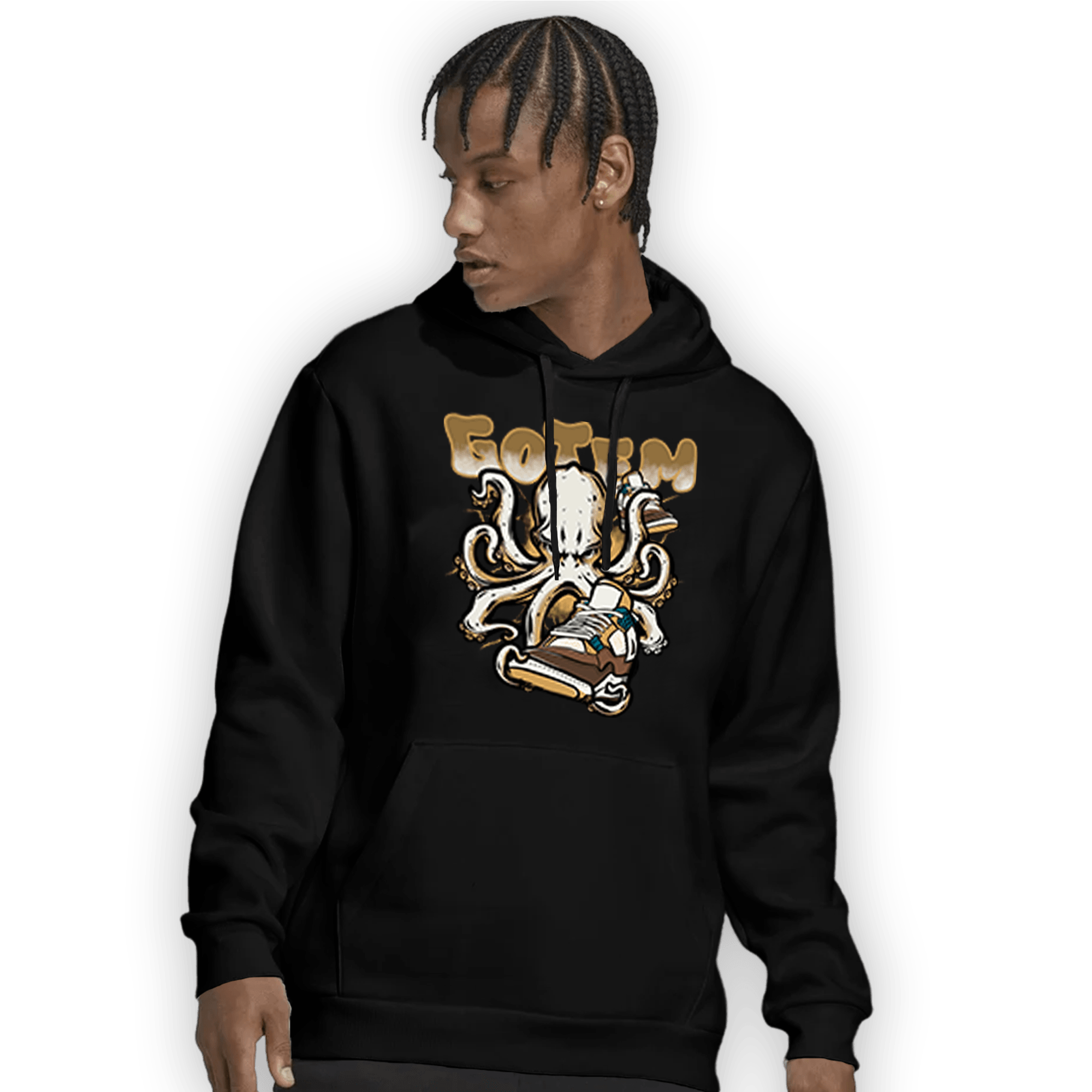 Cacao Wow 4s Hoodie Match Octopus Got Em - NastyJamz