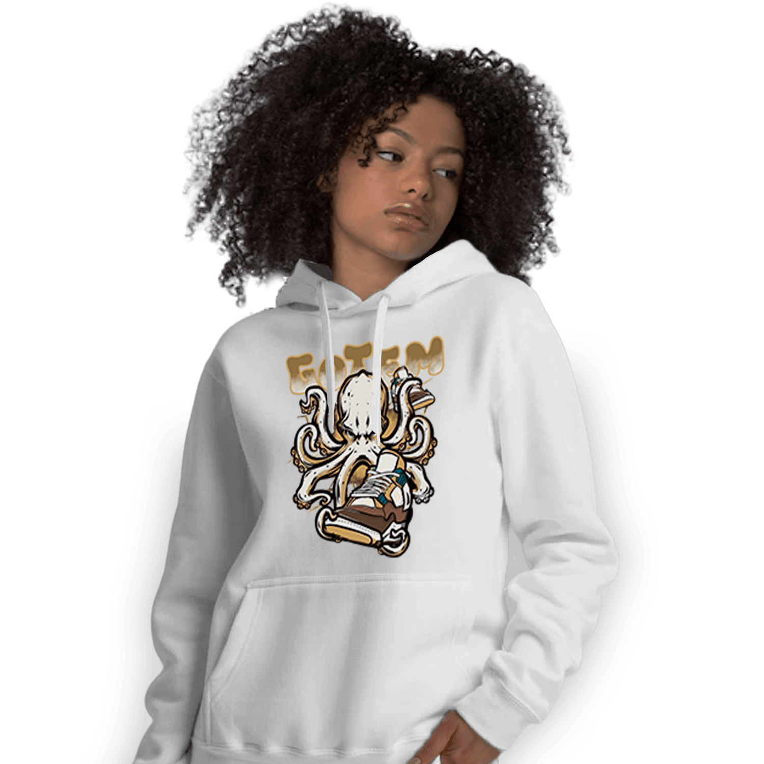 Cacao Wow 4s Hoodie Match Octopus Got Em - NastyJamz
