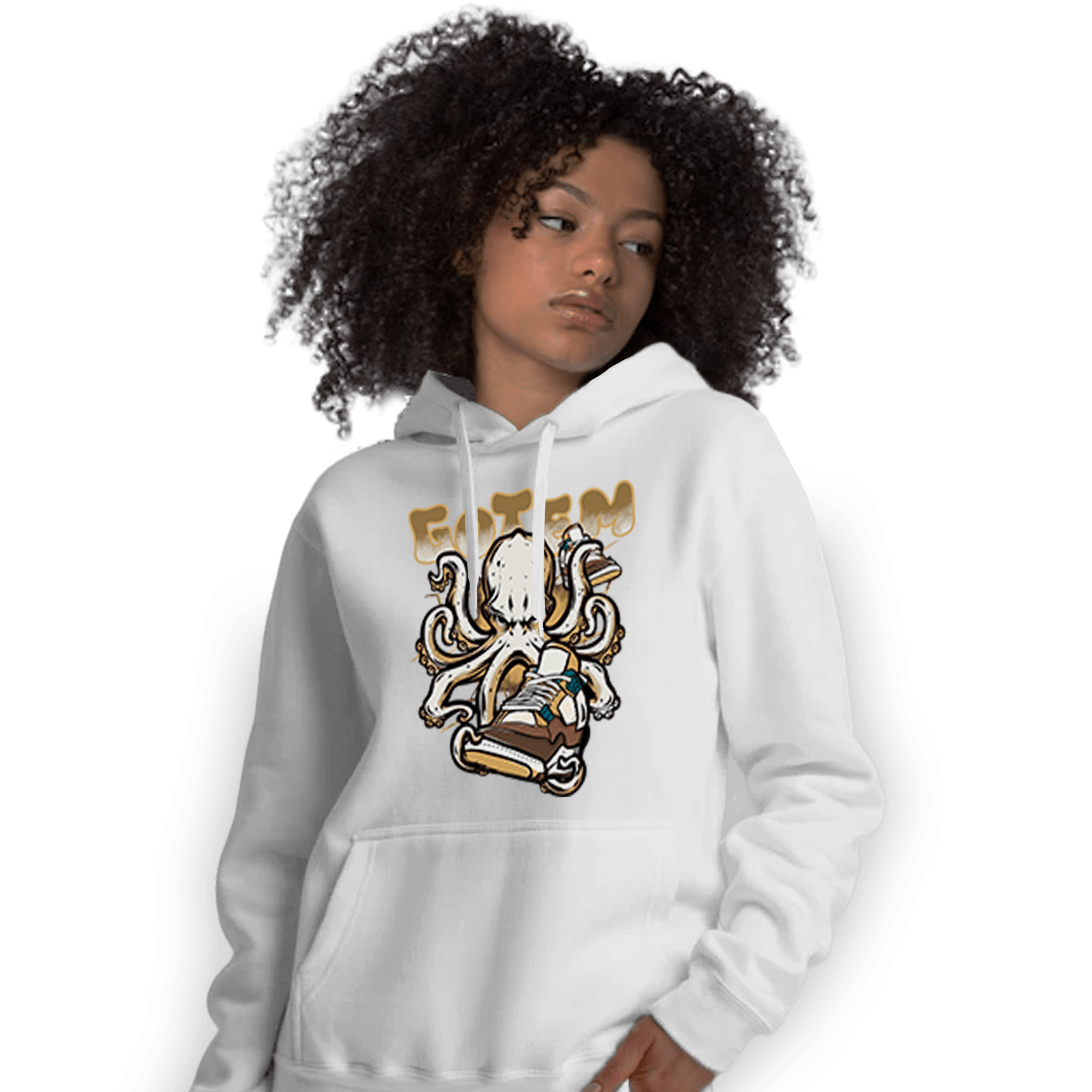 Cacao Wow 4s Hoodie Match Octopus Got Em - NastyJamz