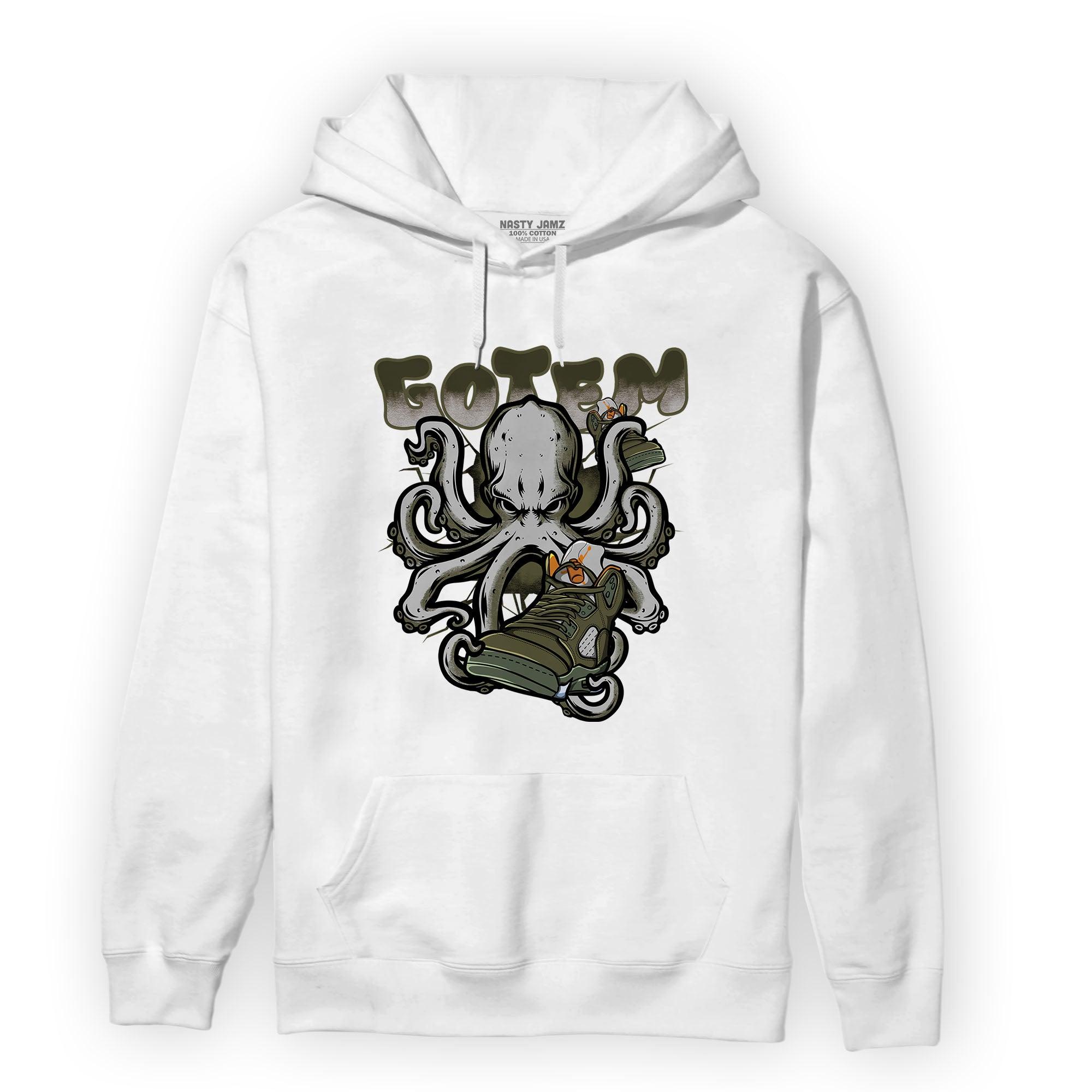 Olive 5s Hoodie Match Octopus Got Em - NastyJamz
