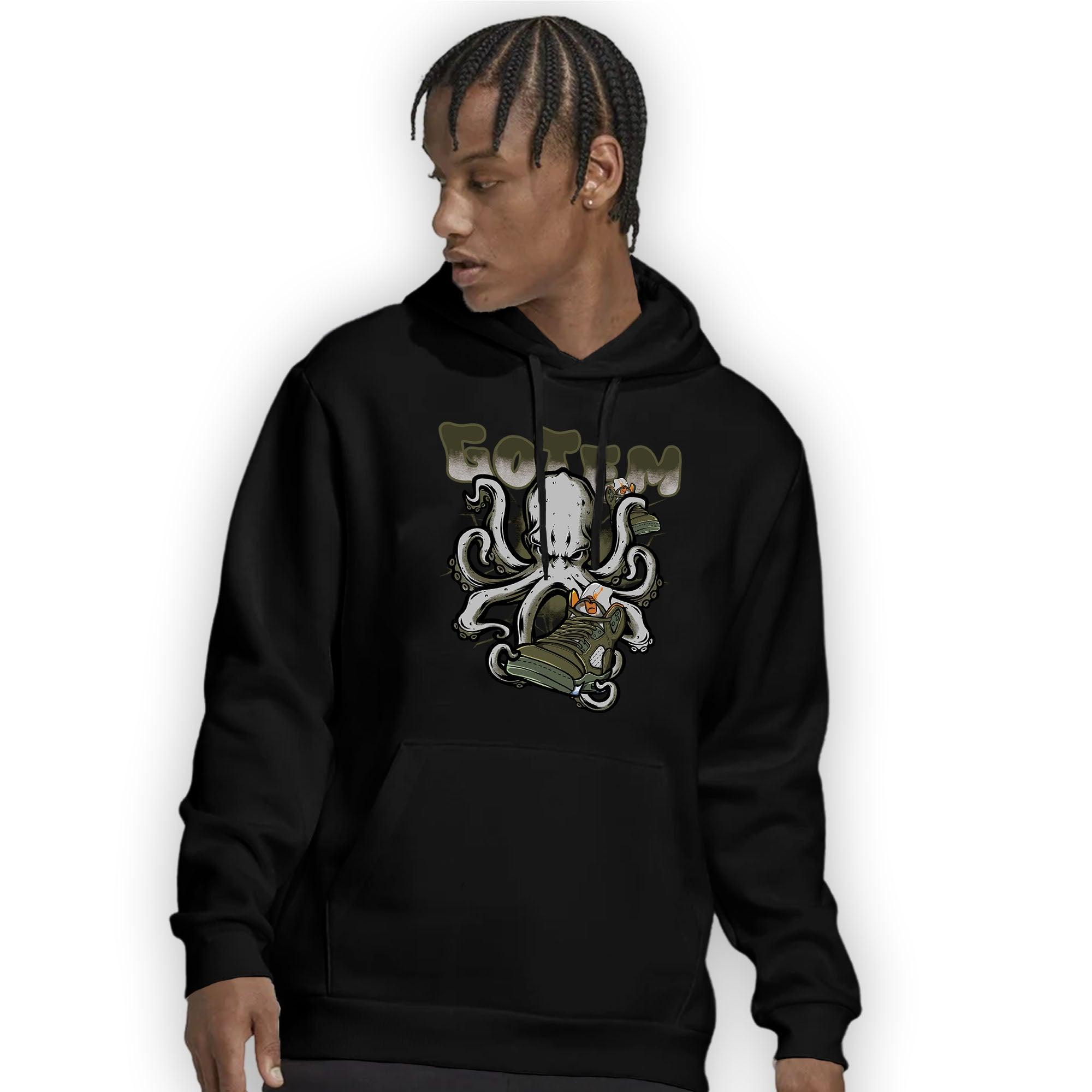 Olive 5s Hoodie Match Octopus Got Em - NastyJamz
