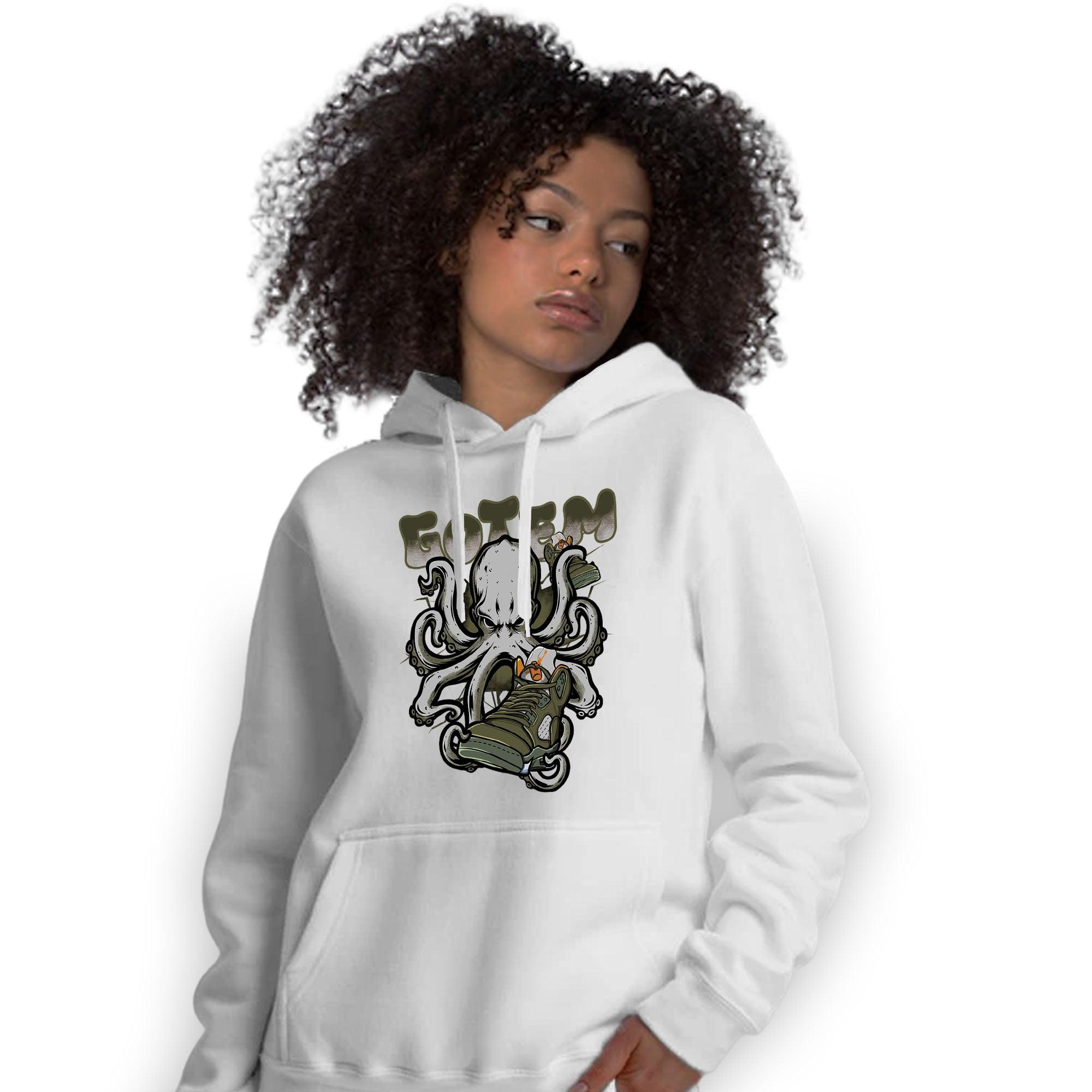 Olive 5s Hoodie Match Octopus Got Em - NastyJamz
