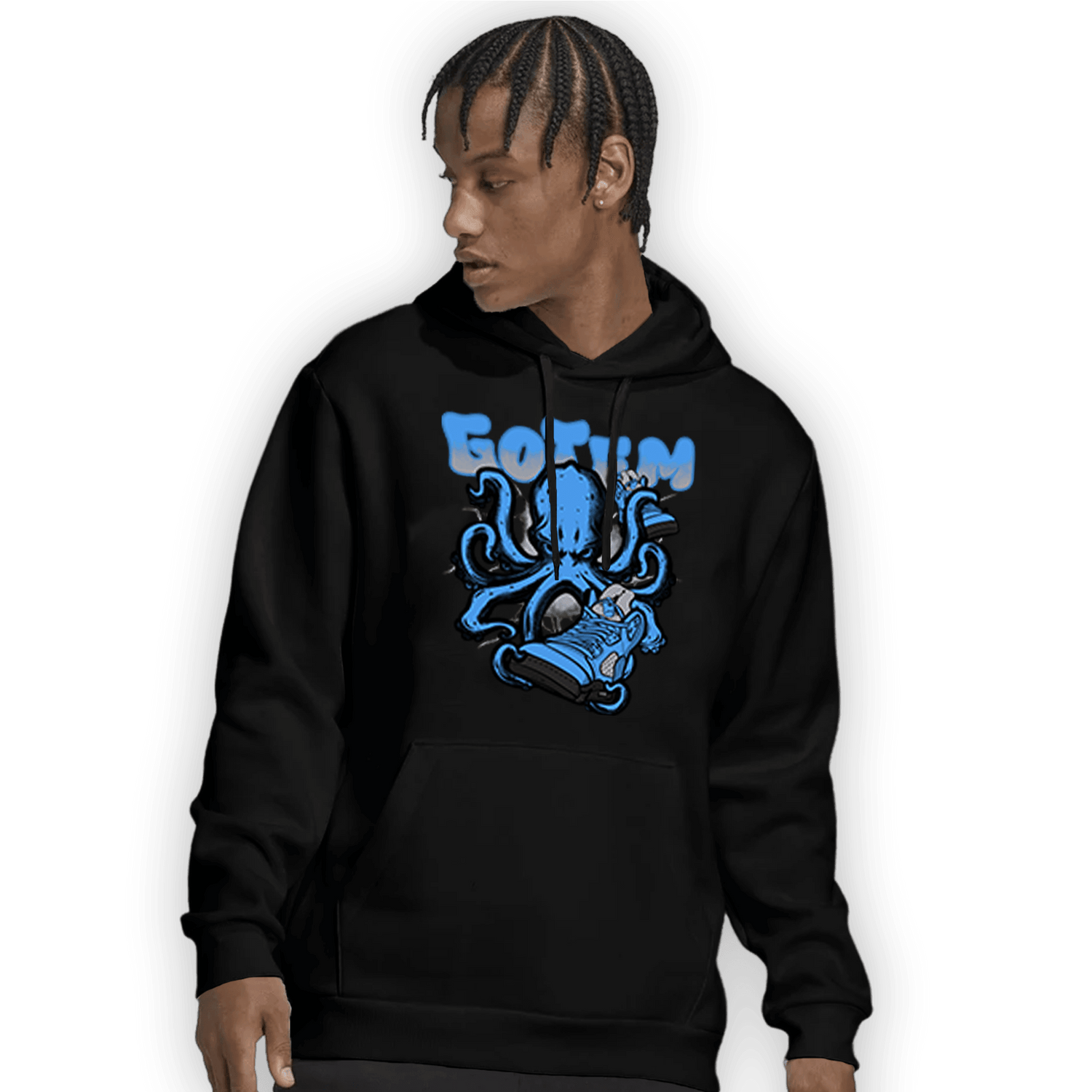 University Blue 5s Hoodie Match Octopus Got Em - NastyJamz