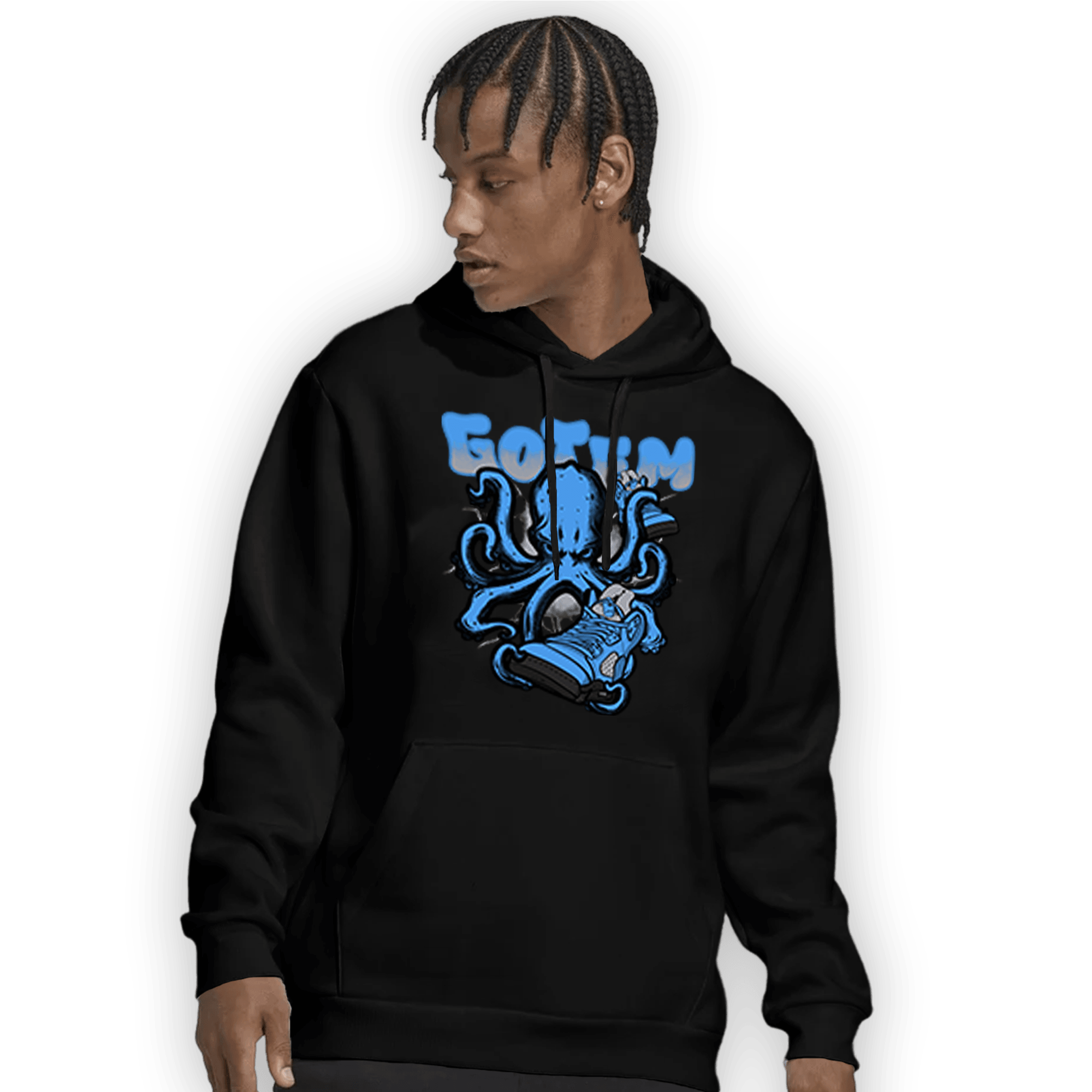 University Blue 5s Hoodie Match Octopus Got Em - NastyJamz