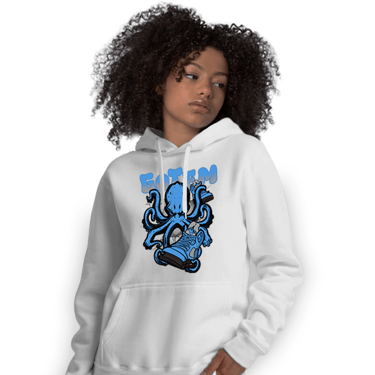 University Blue 5s Hoodie Match Octopus Got Em - NastyJamz