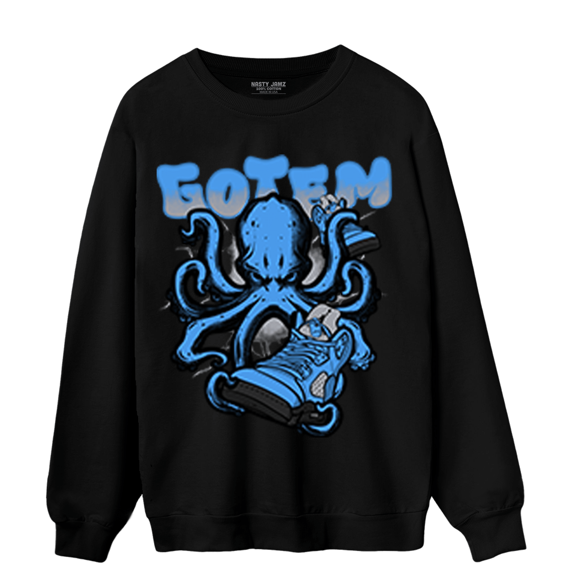 University Blue 5s Sweatshirt Match Octopus Got Em - NastyJamz