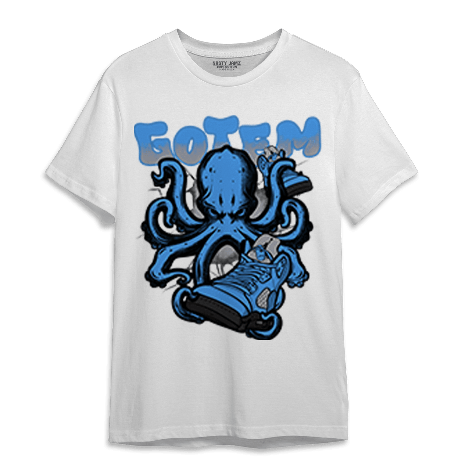 University Blue 5s T Shirt Match Octopus Got Em - NastyJamz