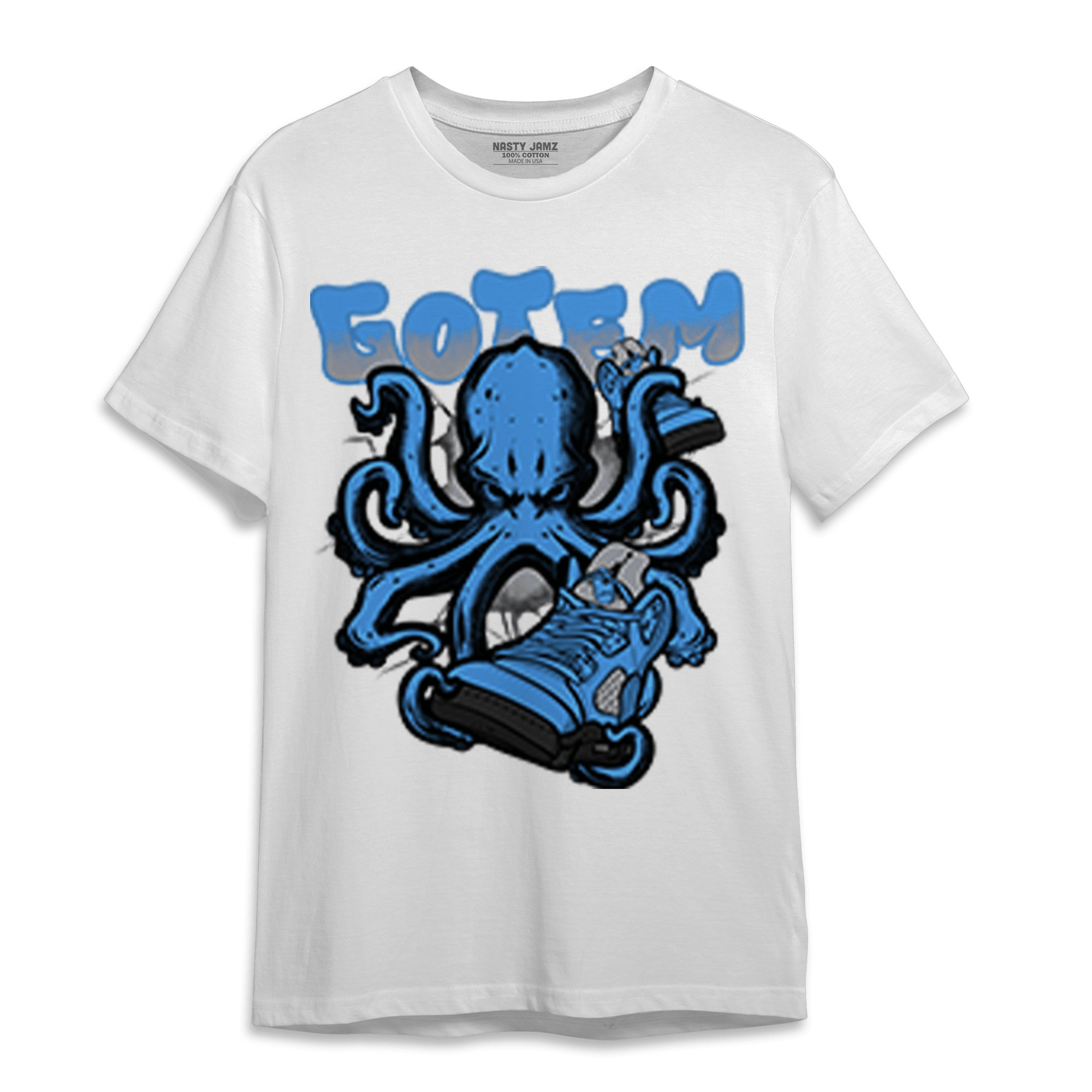 University Blue 5s T Shirt Match Octopus Got Em - NastyJamz