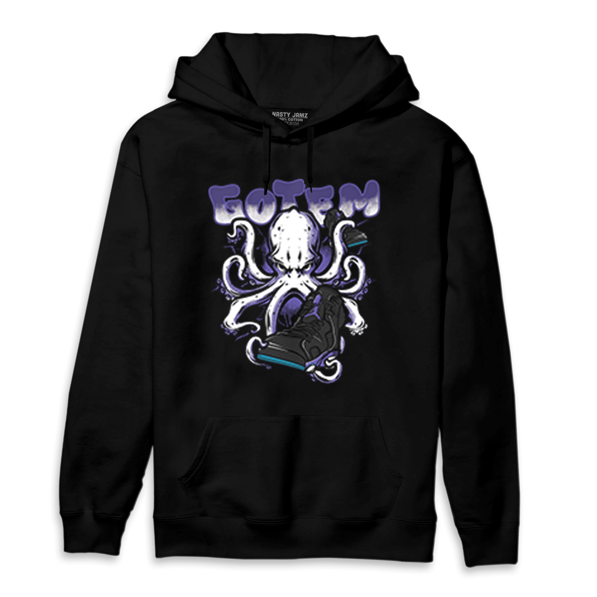 Aqua 6s Hoodie Match Octopus Got Em - NastyJamz