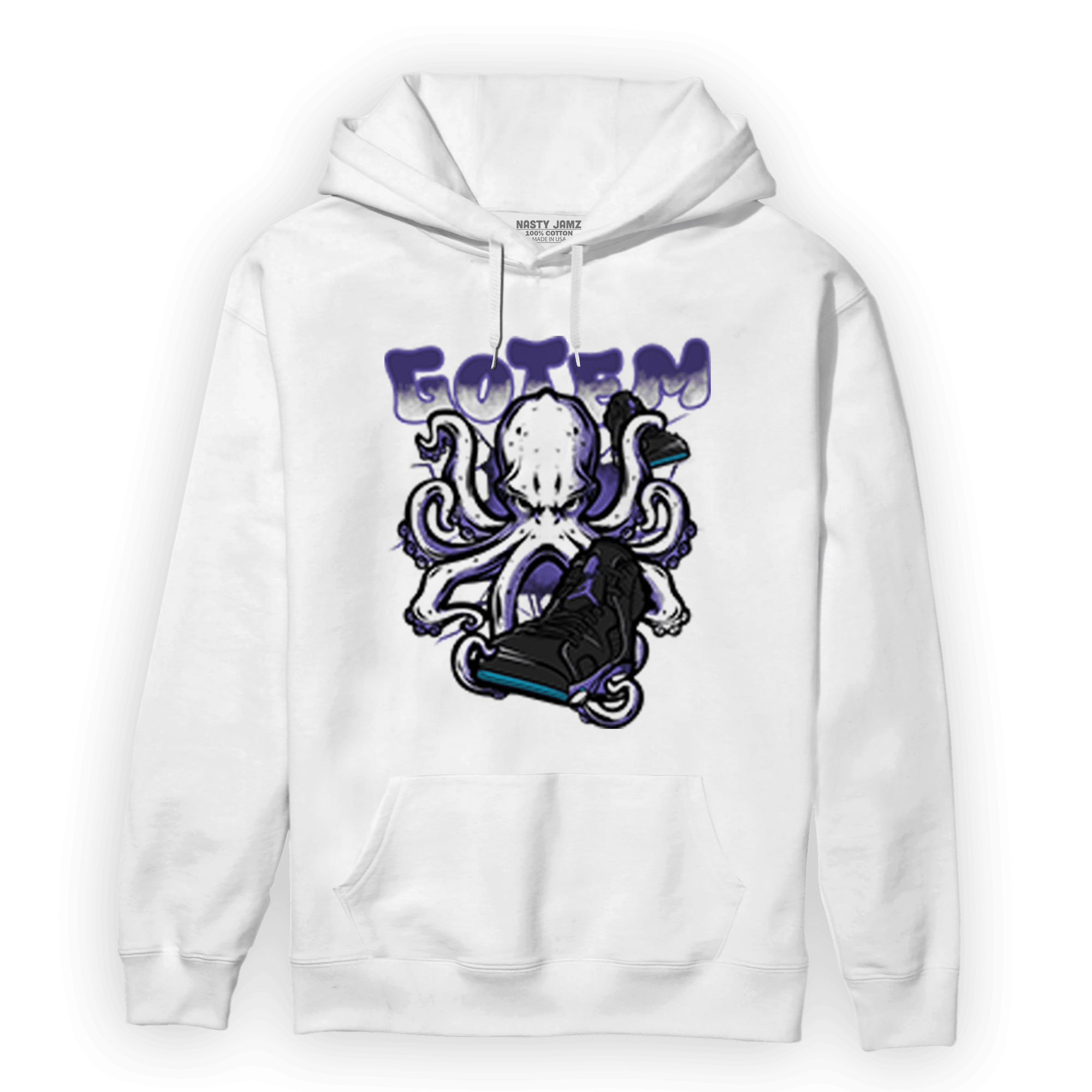 Aqua 6s Hoodie Match Octopus Got Em - NastyJamz