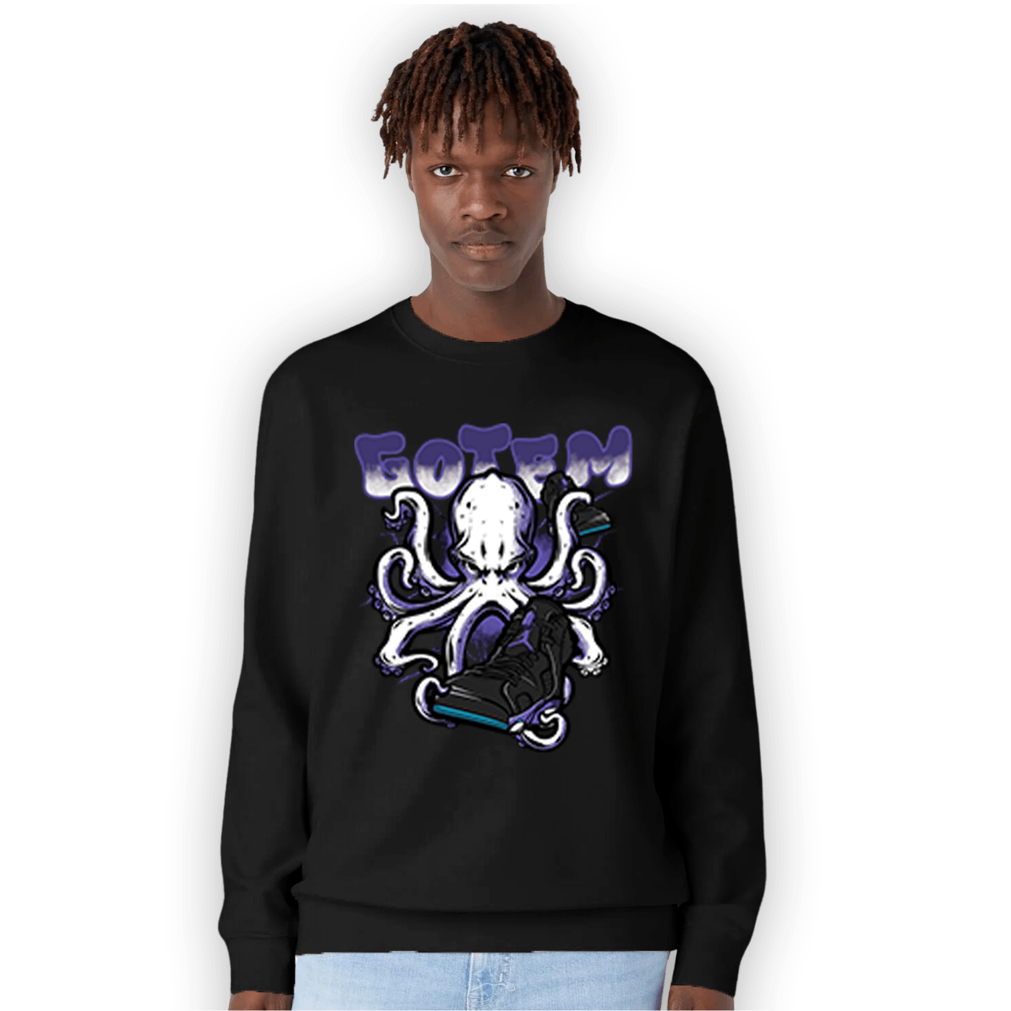 Aqua 6s Sweatshirt Match Octopus Got Em - NastyJamz