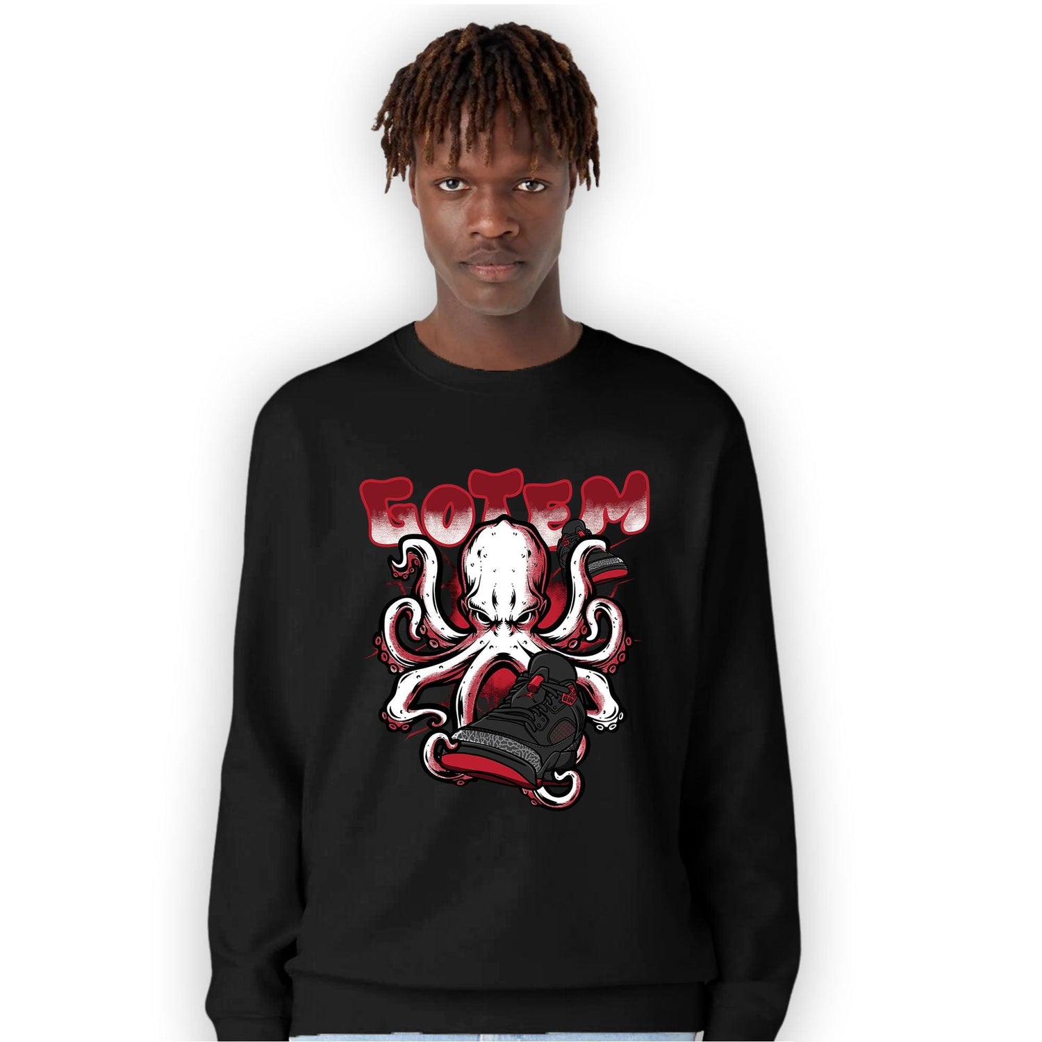 Spizike Low Bred Sweatshirt Match Octopus Got Em - NastyJamz