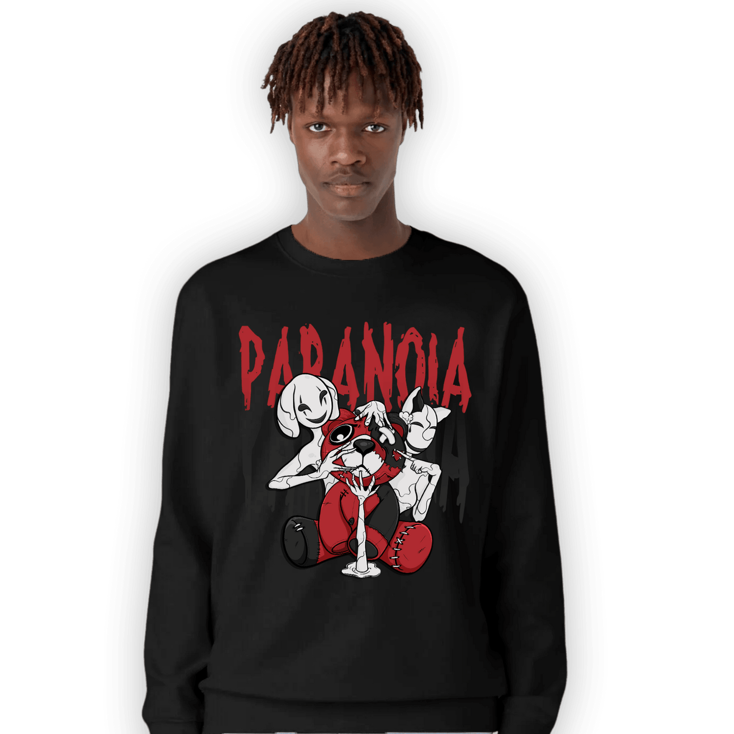 Cherry 12s Sweatshirt Match Paranoia BER - NastyJamz
