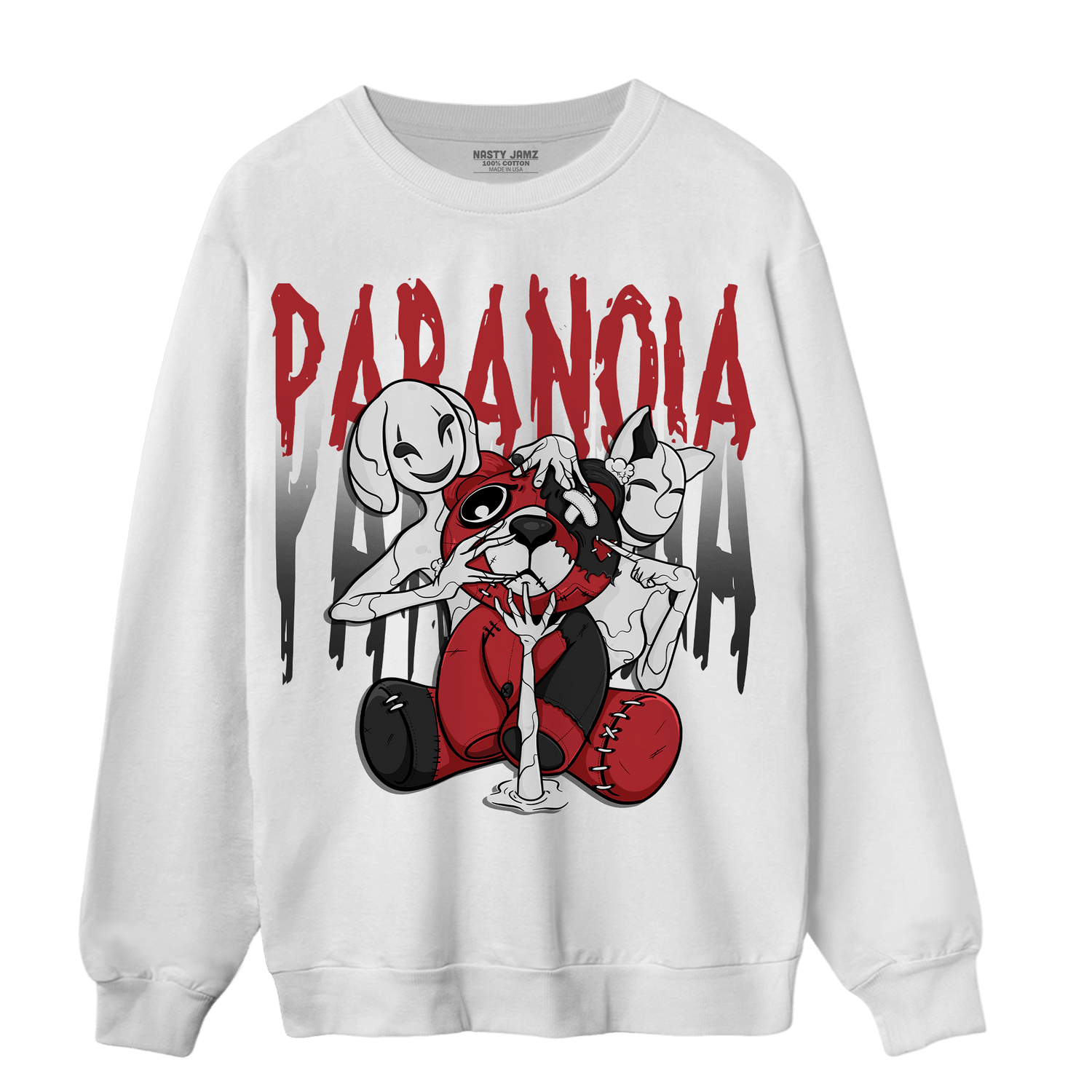 Cherry 12s Sweatshirt Match Paranoia BER - NastyJamz