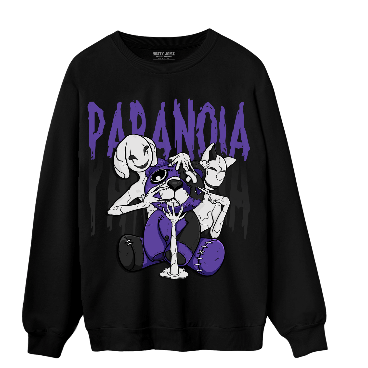 Field Purple 12s Sweatshirt Match Paranoia BER - NastyJamz