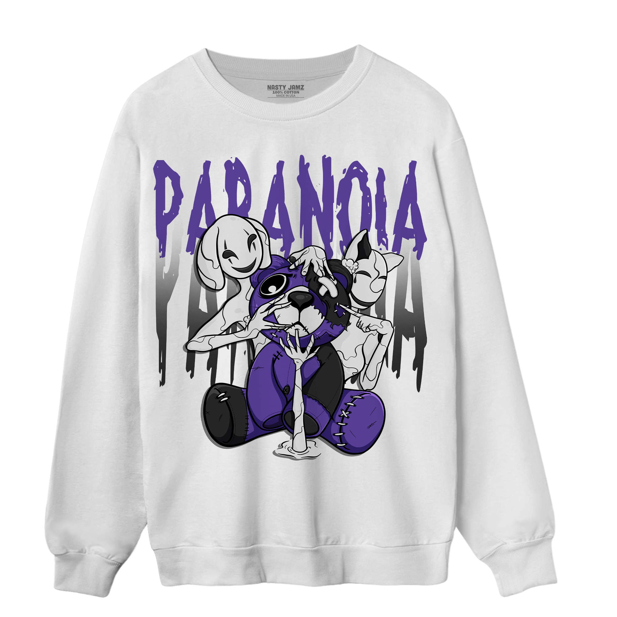 Field Purple 12s Sweatshirt Match Paranoia BER - NastyJamz