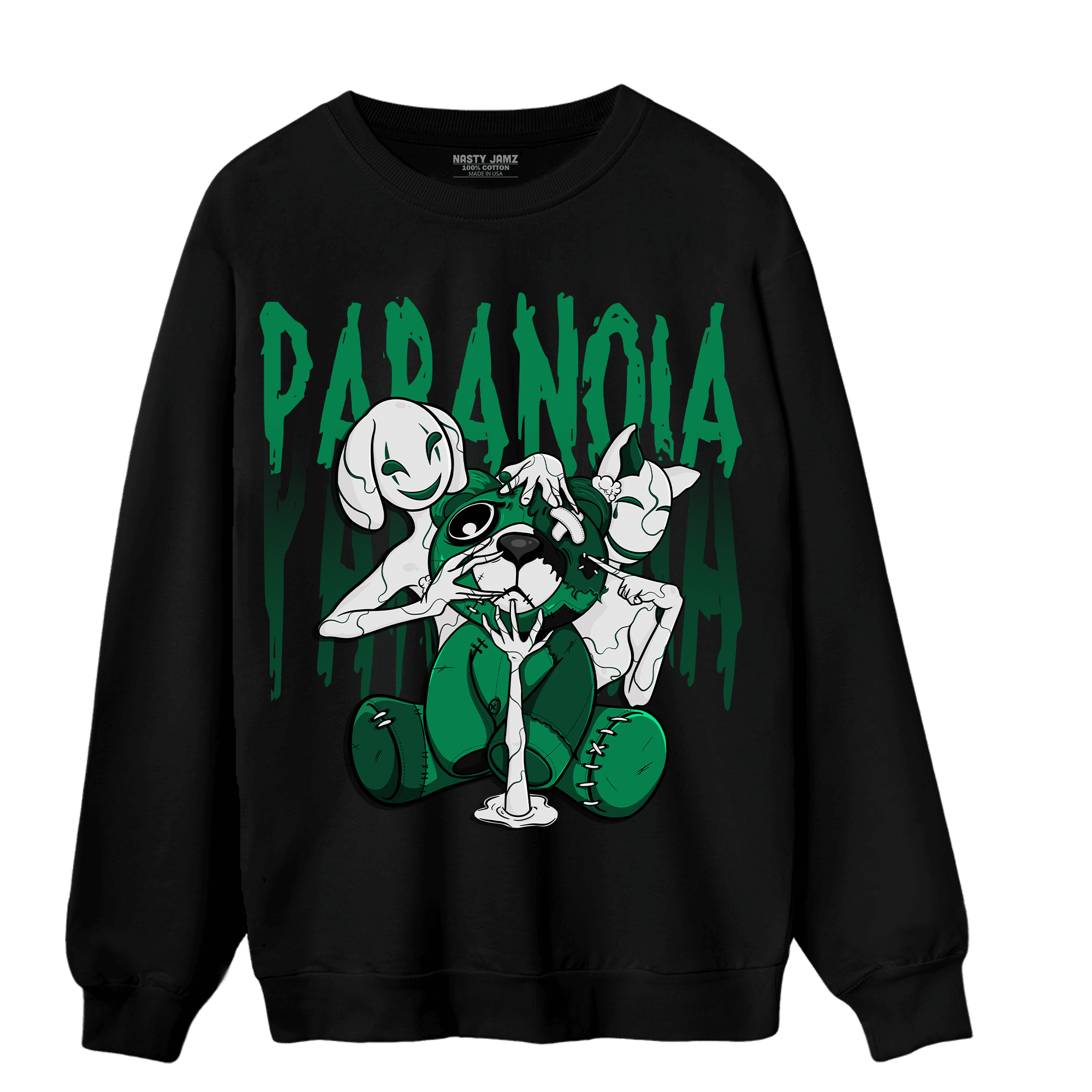 Celtic Lucky Green 1s Sweatshirt Match Paranoia BER - NastyJamz