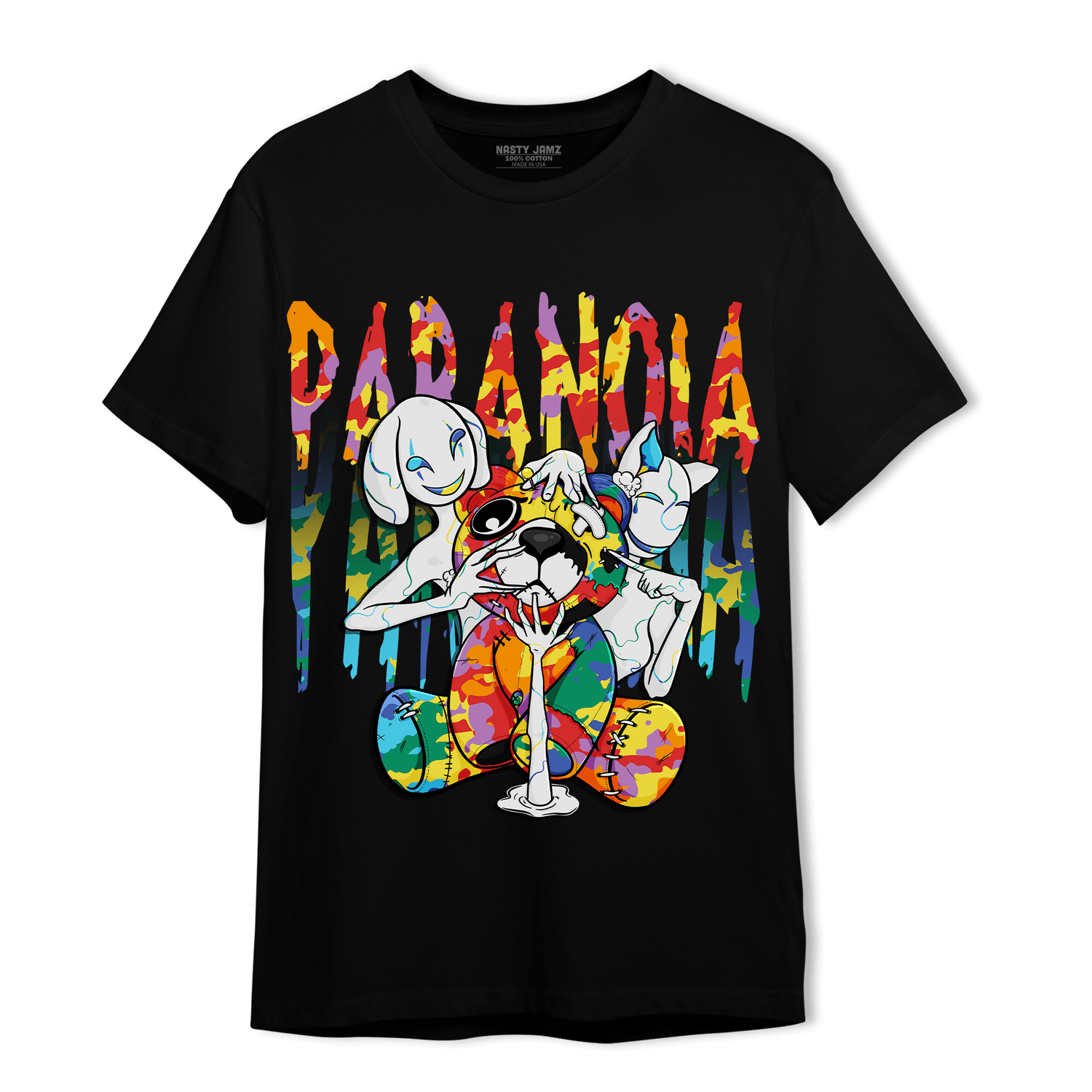 Mid GS Six Championships 1s T Shirt Match Paranoia BER - NastyJamz