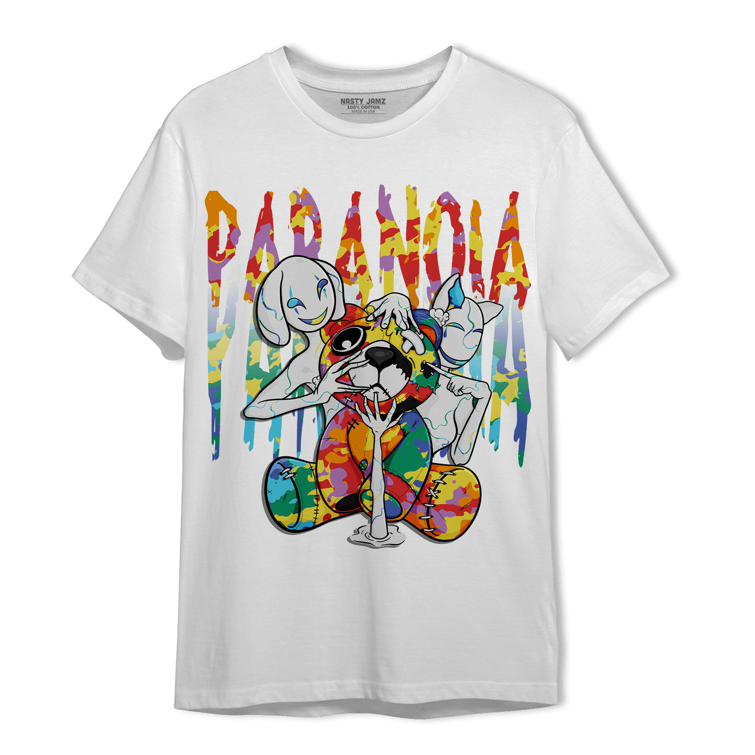 Mid GS Six Championships 1s T Shirt Match Paranoia BER - NastyJamz