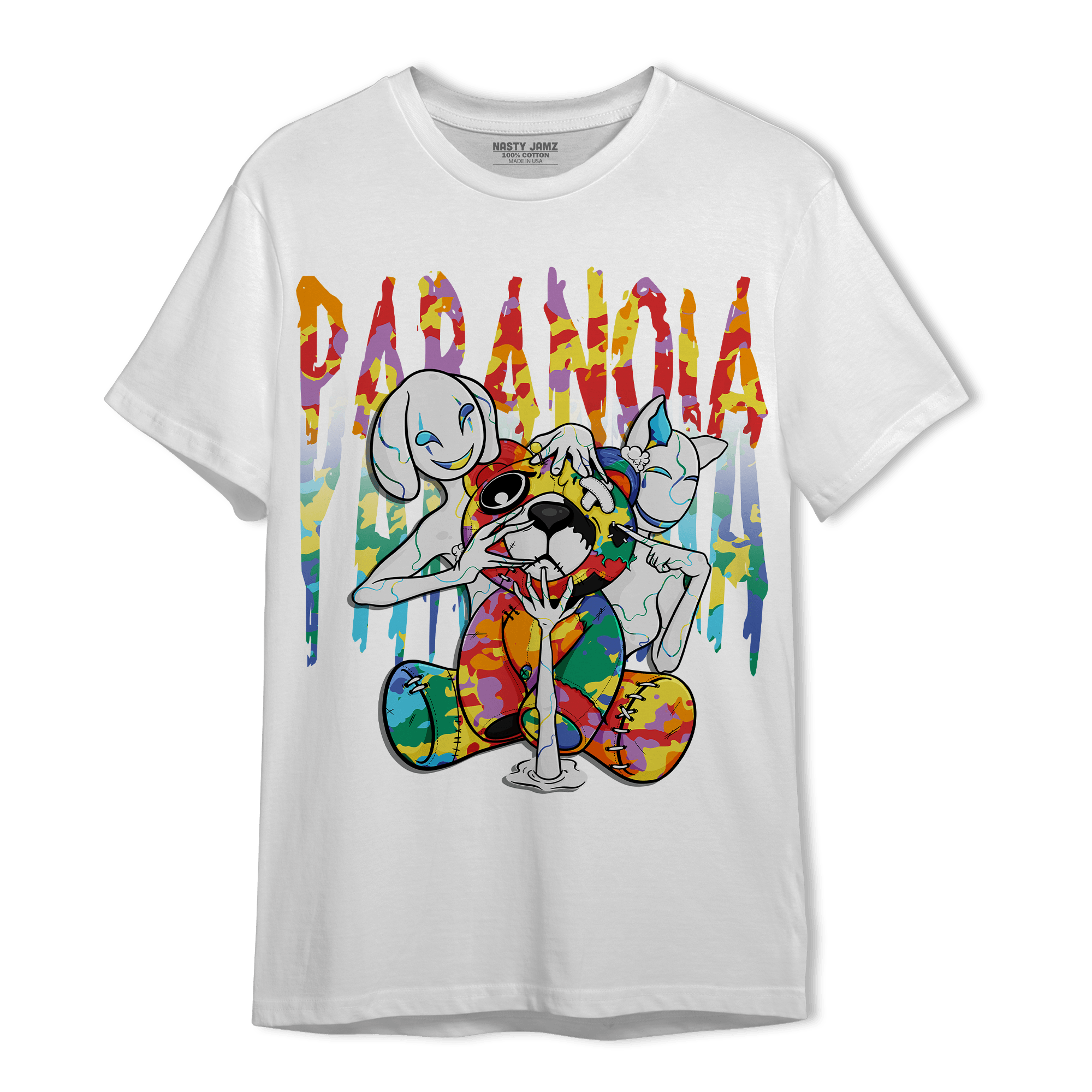 Mid GS Six Championships 1s T Shirt Match Paranoia BER - NastyJamz