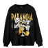 Mid SE Black Gold 1s Sweatshirt Match Paranoia BER - NastyJamz