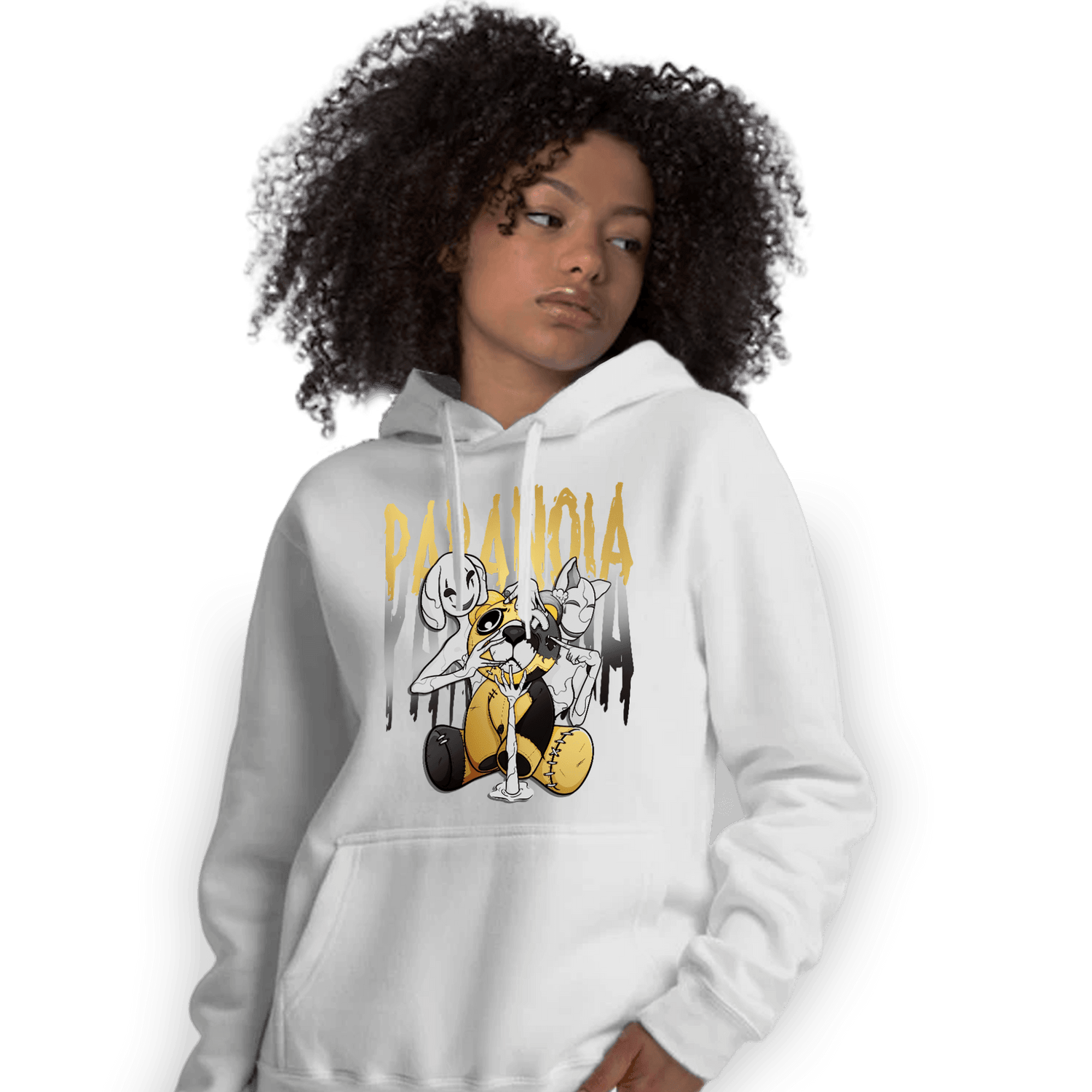 Mid SE Black Gold 1s Hoodie Match Paranoia BER - NastyJamz