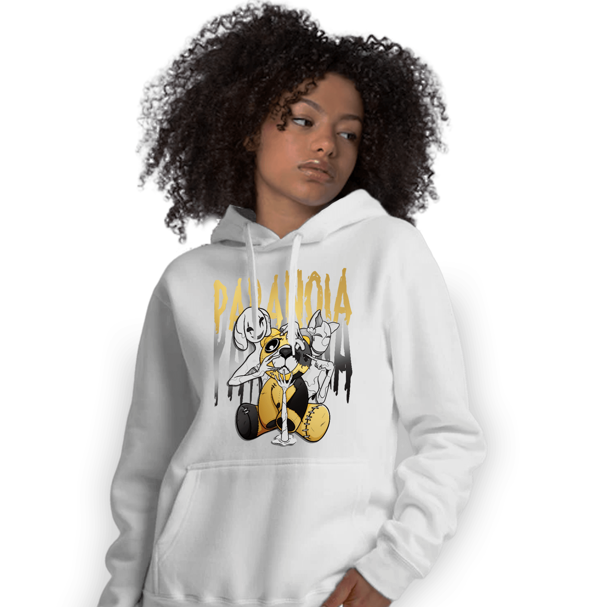 Mid SE Black Gold 1s Hoodie Match Paranoia BER - NastyJamz