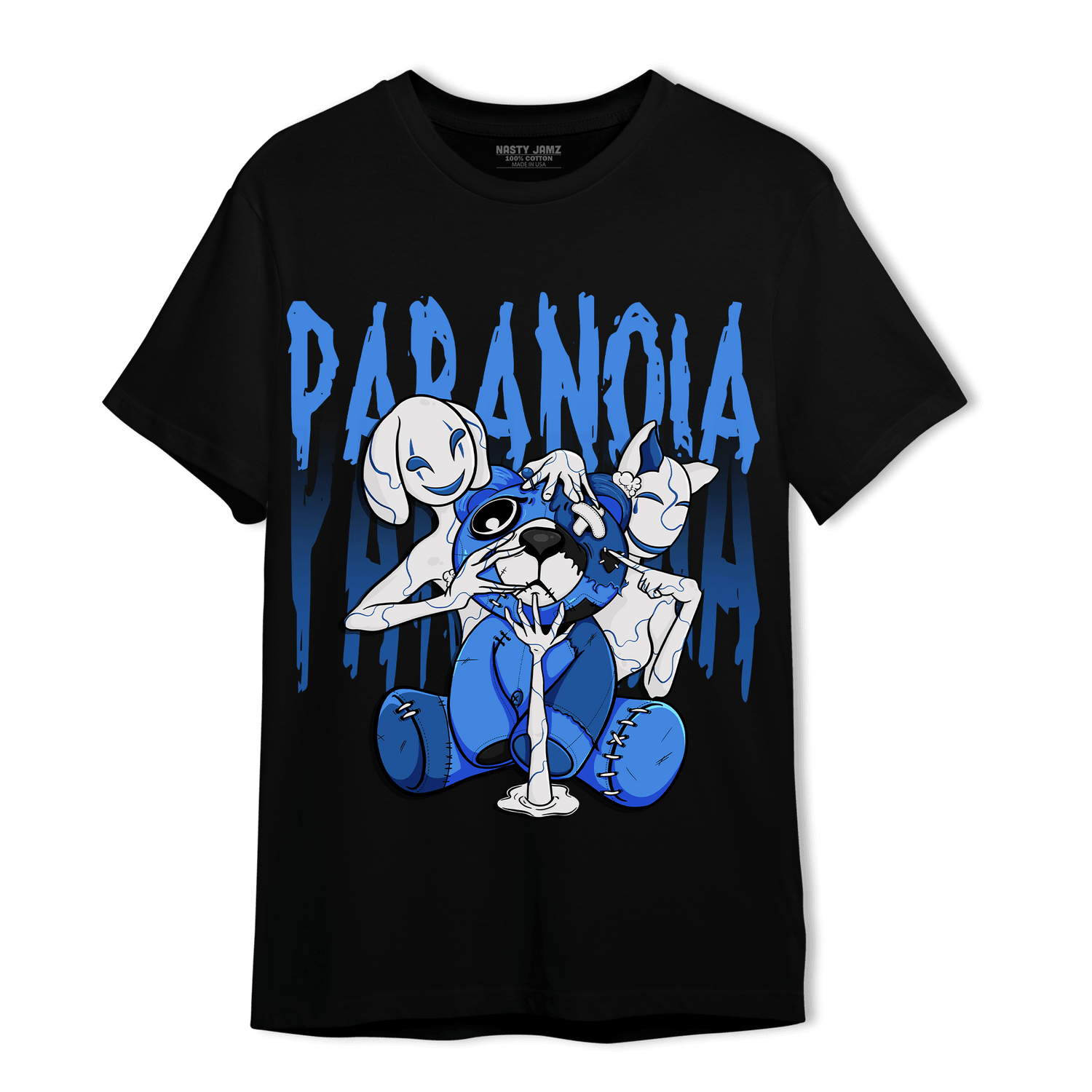 University Blue Toe 1s T Shirt Match Paranoia BER - NastyJamz