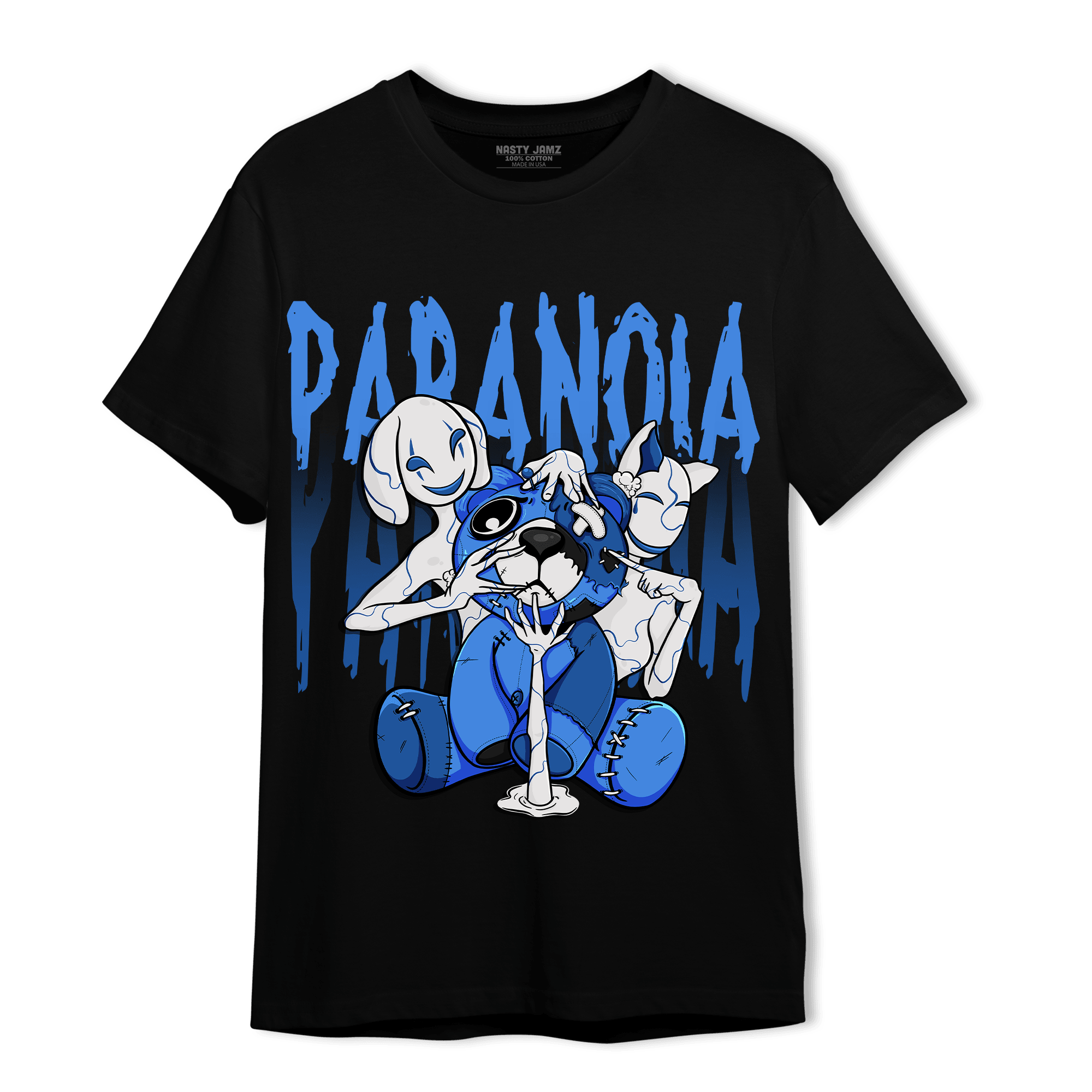 University Blue Toe 1s T Shirt Match Paranoia BER - NastyJamz