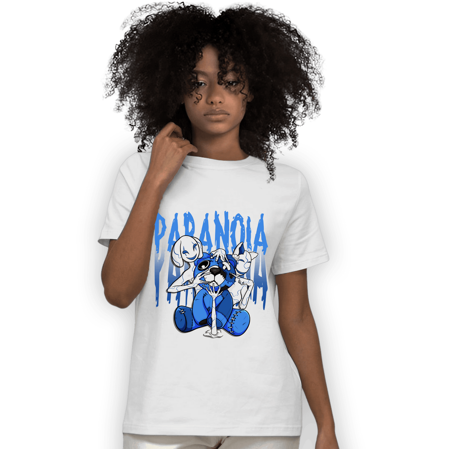 University Blue Toe 1s T Shirt Match Paranoia BER - NastyJamz