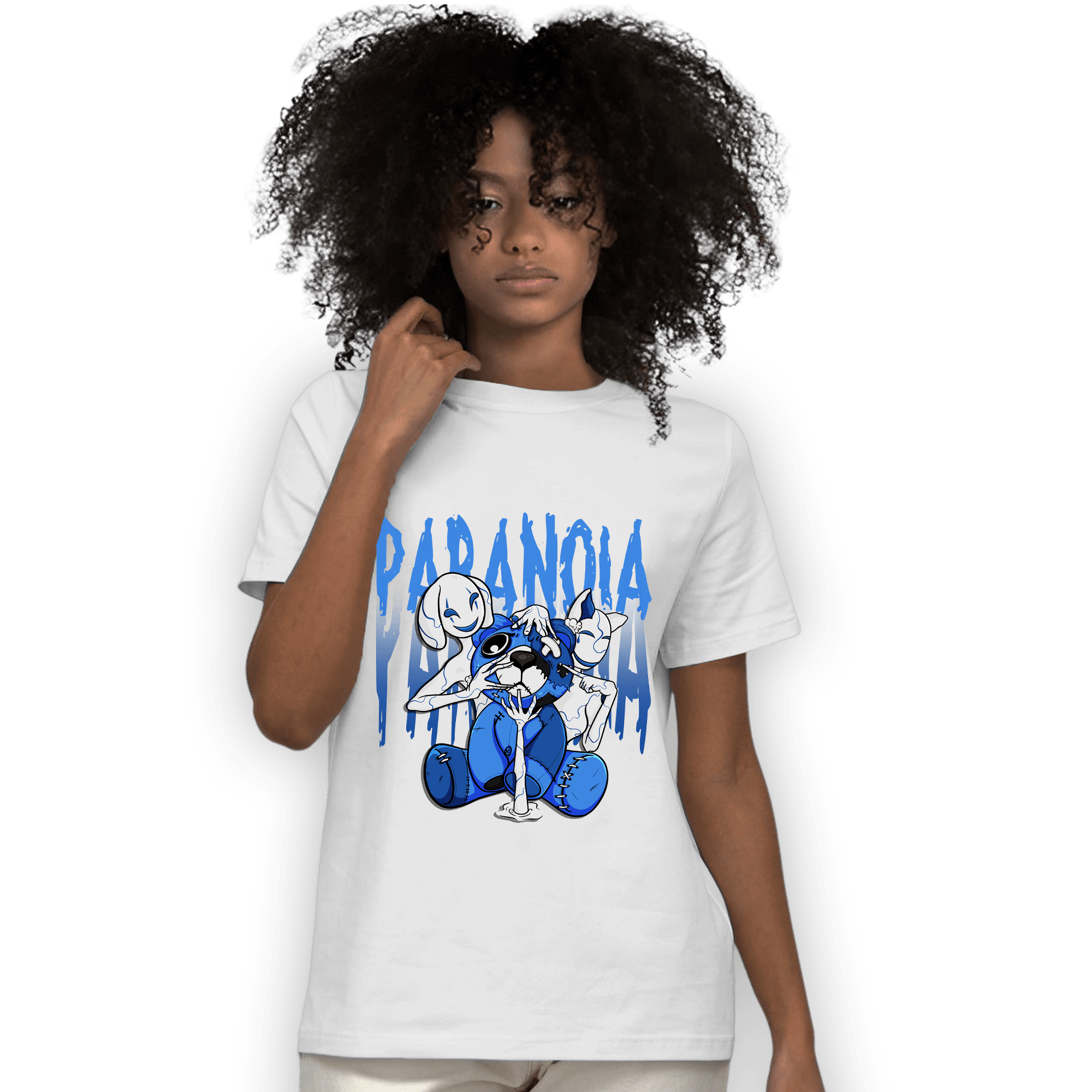 University Blue Toe 1s T Shirt Match Paranoia BER - NastyJamz