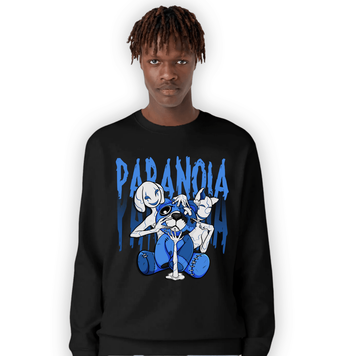 University Blue Toe 1s Sweatshirt Match Paranoia BER - NastyJamz