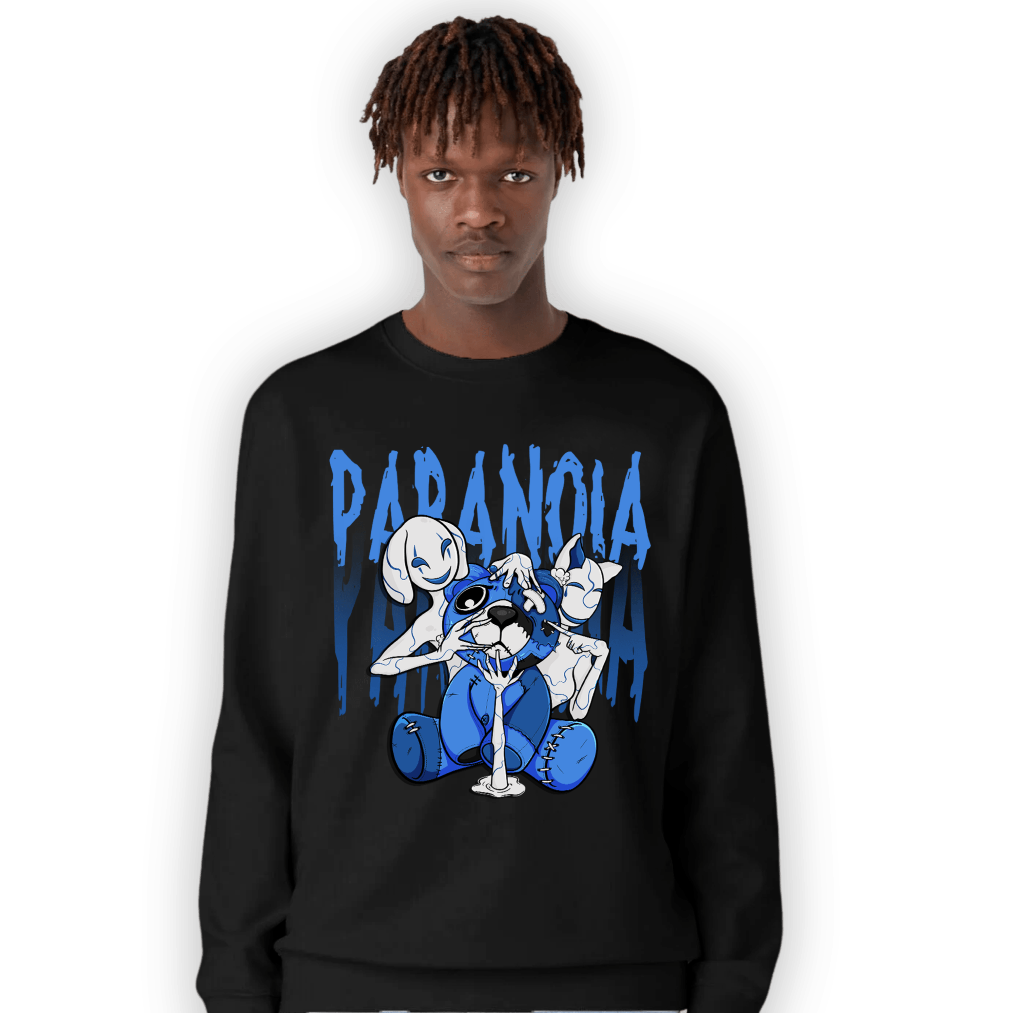 University Blue Toe 1s Sweatshirt Match Paranoia BER - NastyJamz