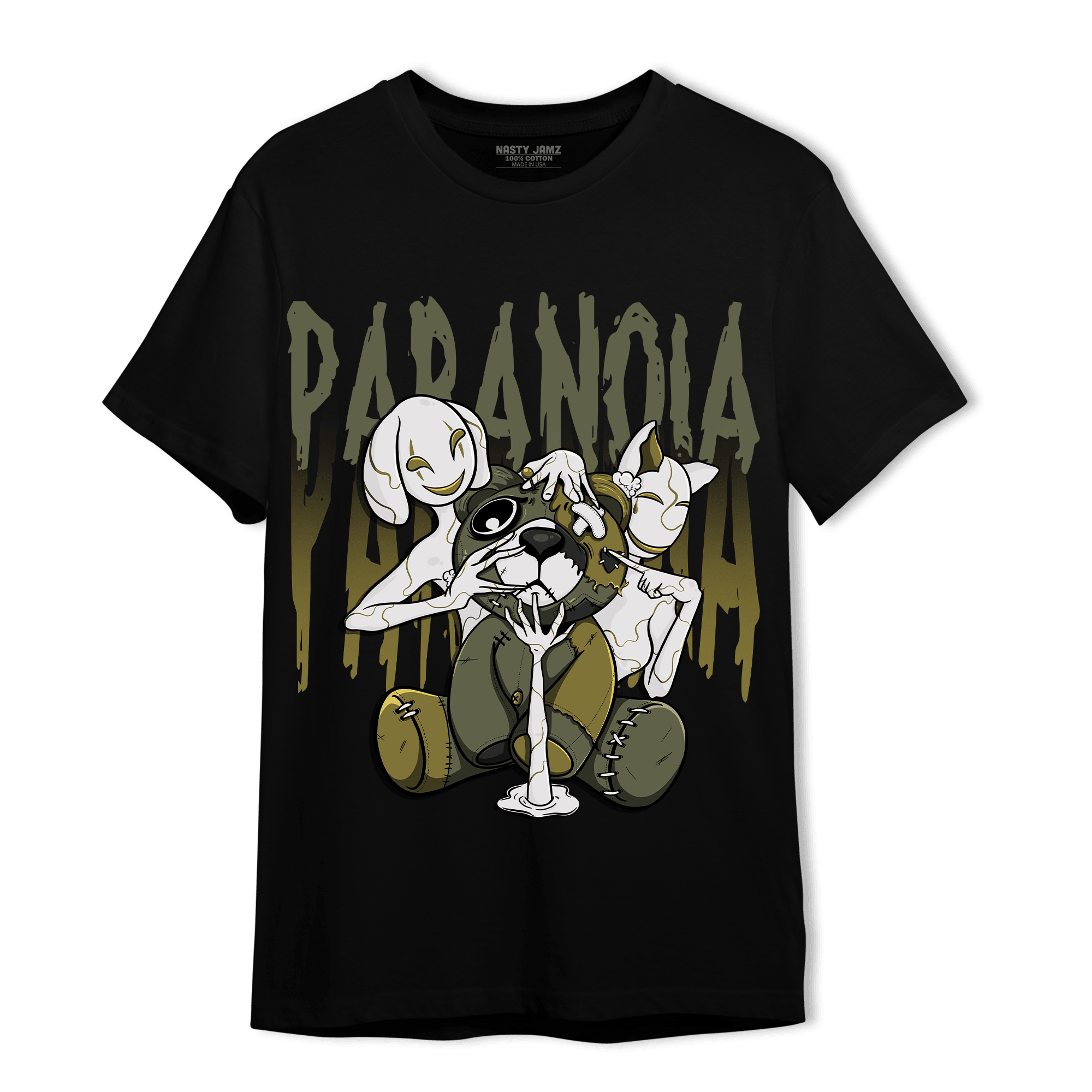 SE Craft Medium Olive 4s T Shirt Match Paranoia BER - NastyJamz