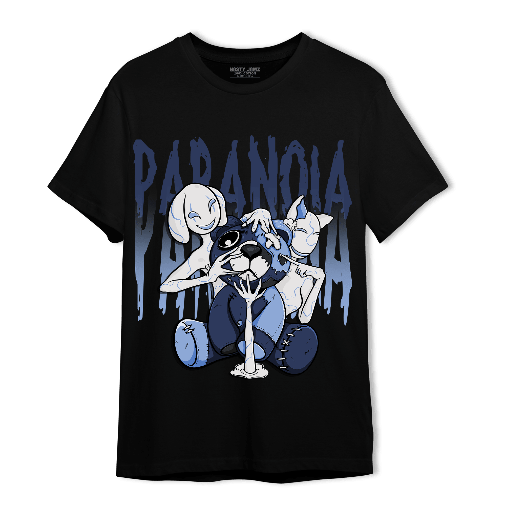 Midnight Navy 5s T Shirt Match Paranoia BER - NastyJamz